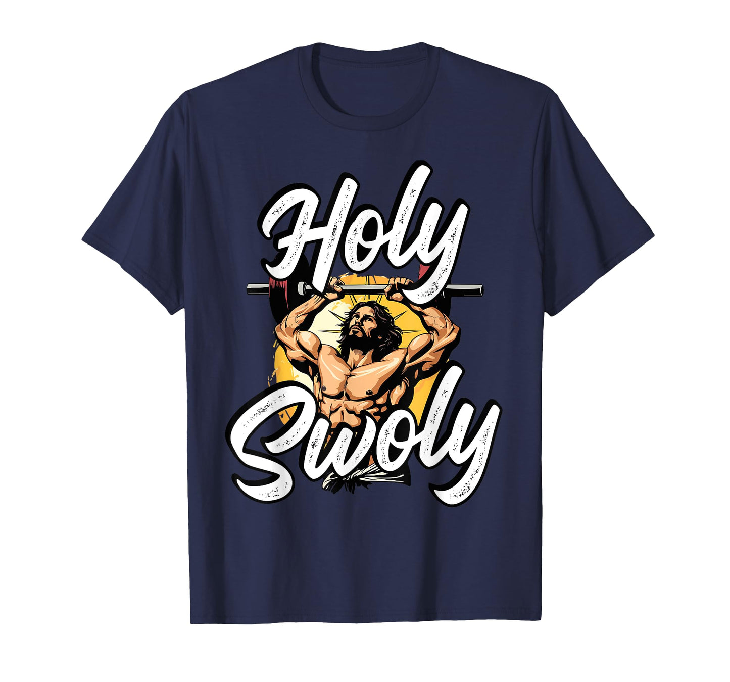 Gym Workout Exercise Christian Religious Jesus Christ T-Shirt