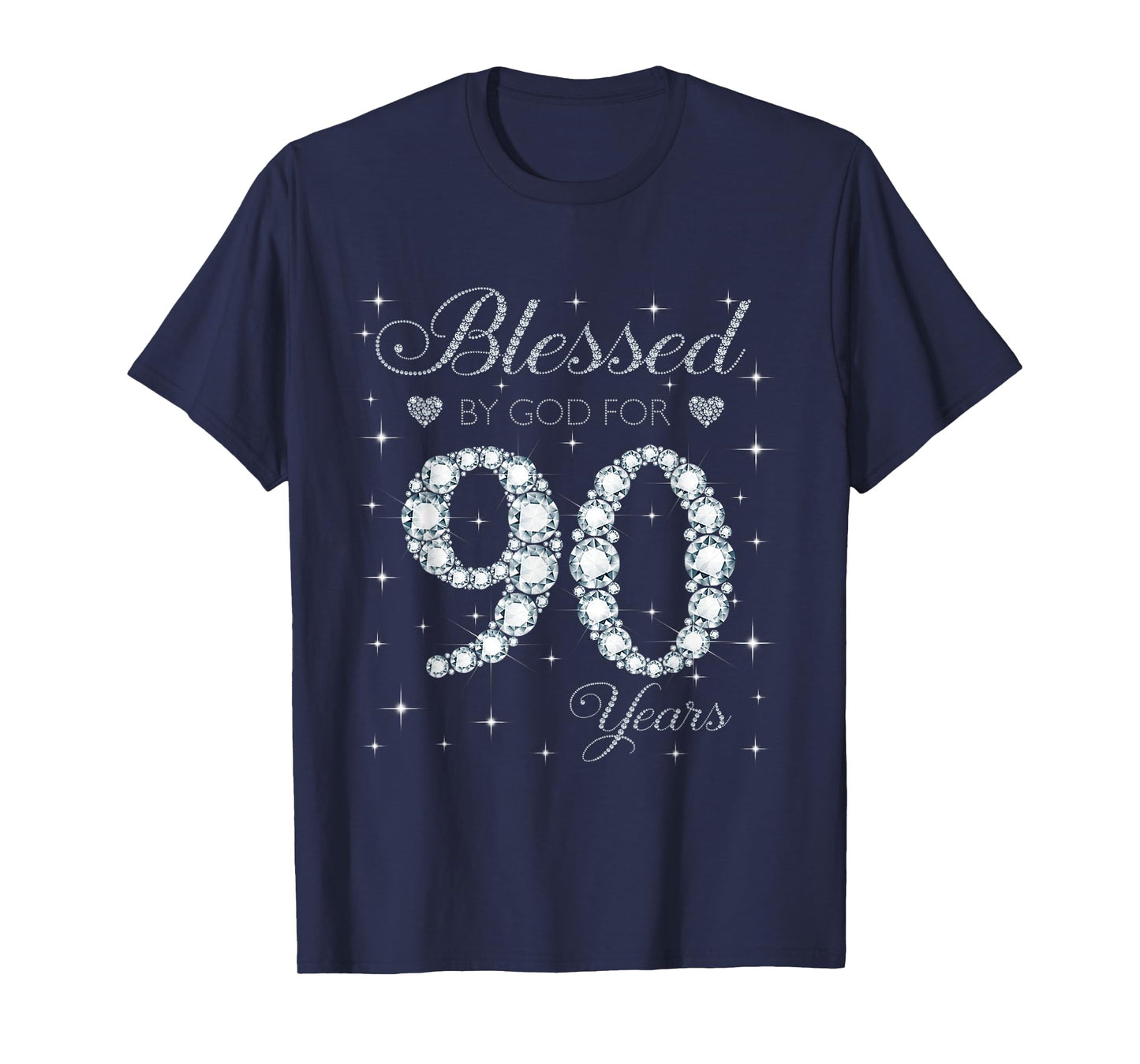 Blessed by God For 90 Years Old 90th Birthday Gift For Women T-Shirt