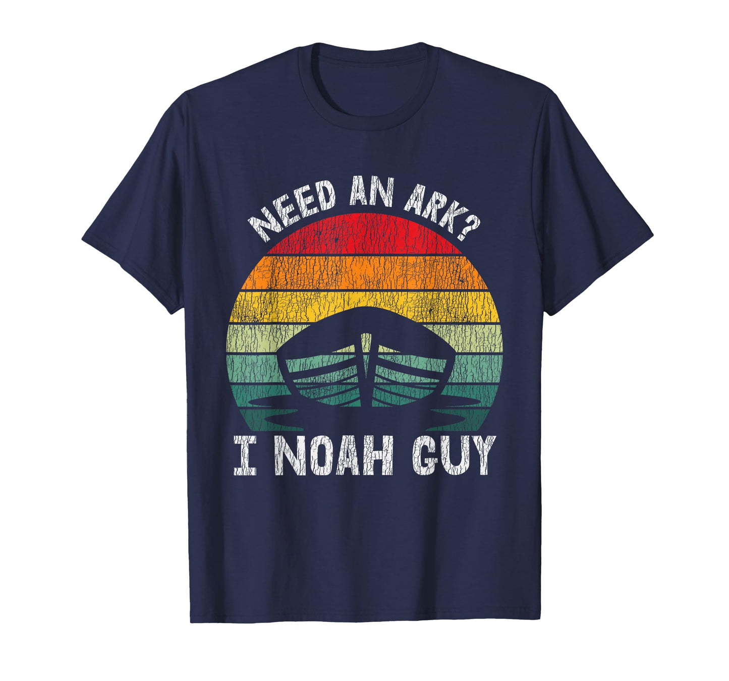 Vintage Need an Ark I Noah Guy Pun Funny Christian Bible T-Shirt