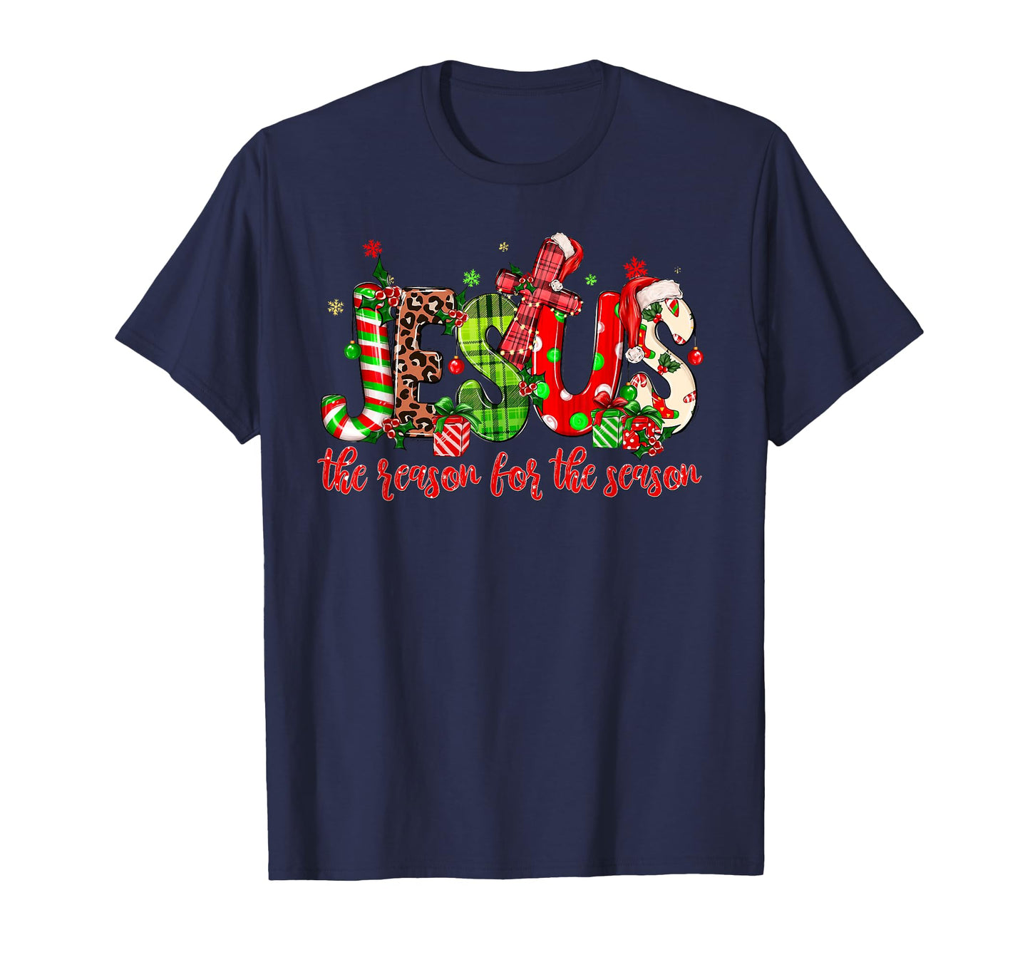 Jesus The Reason For The Season Christmas Christian Xmas T-Shirt