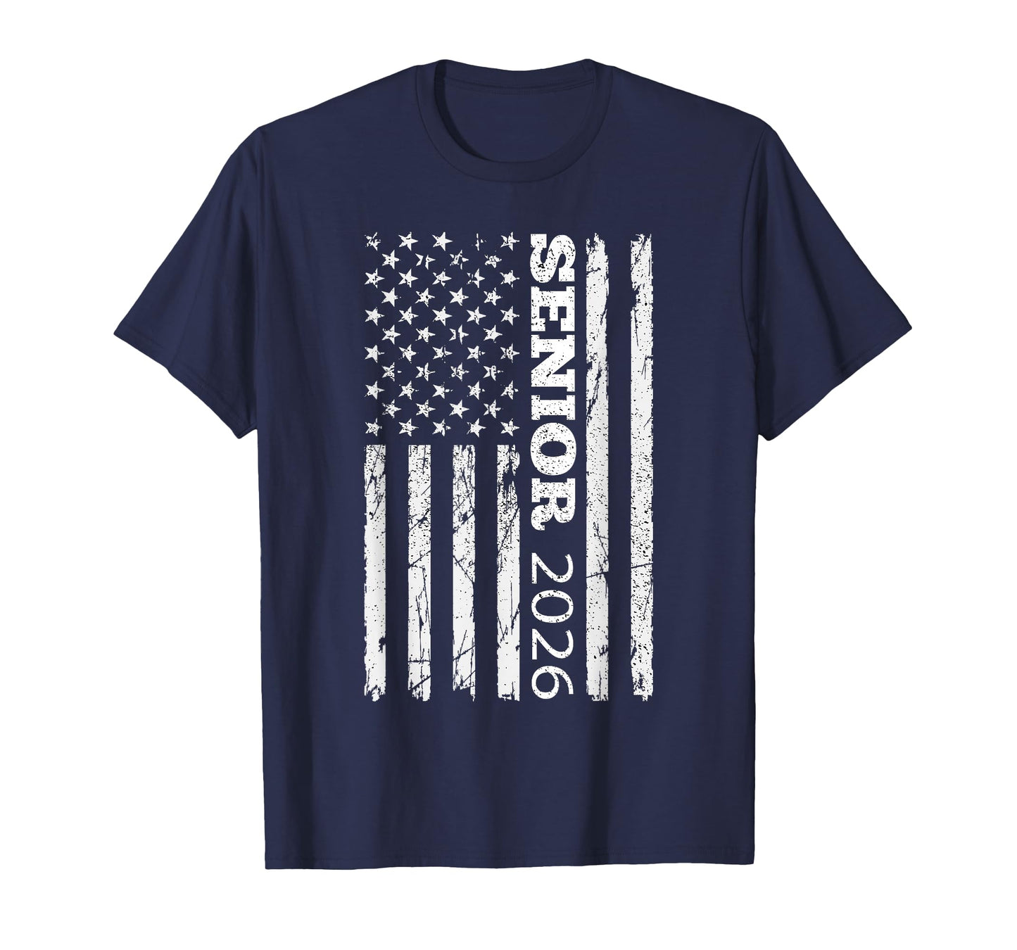 Senior Of 2026 Class USA Flag Patriotic American T-Shirt