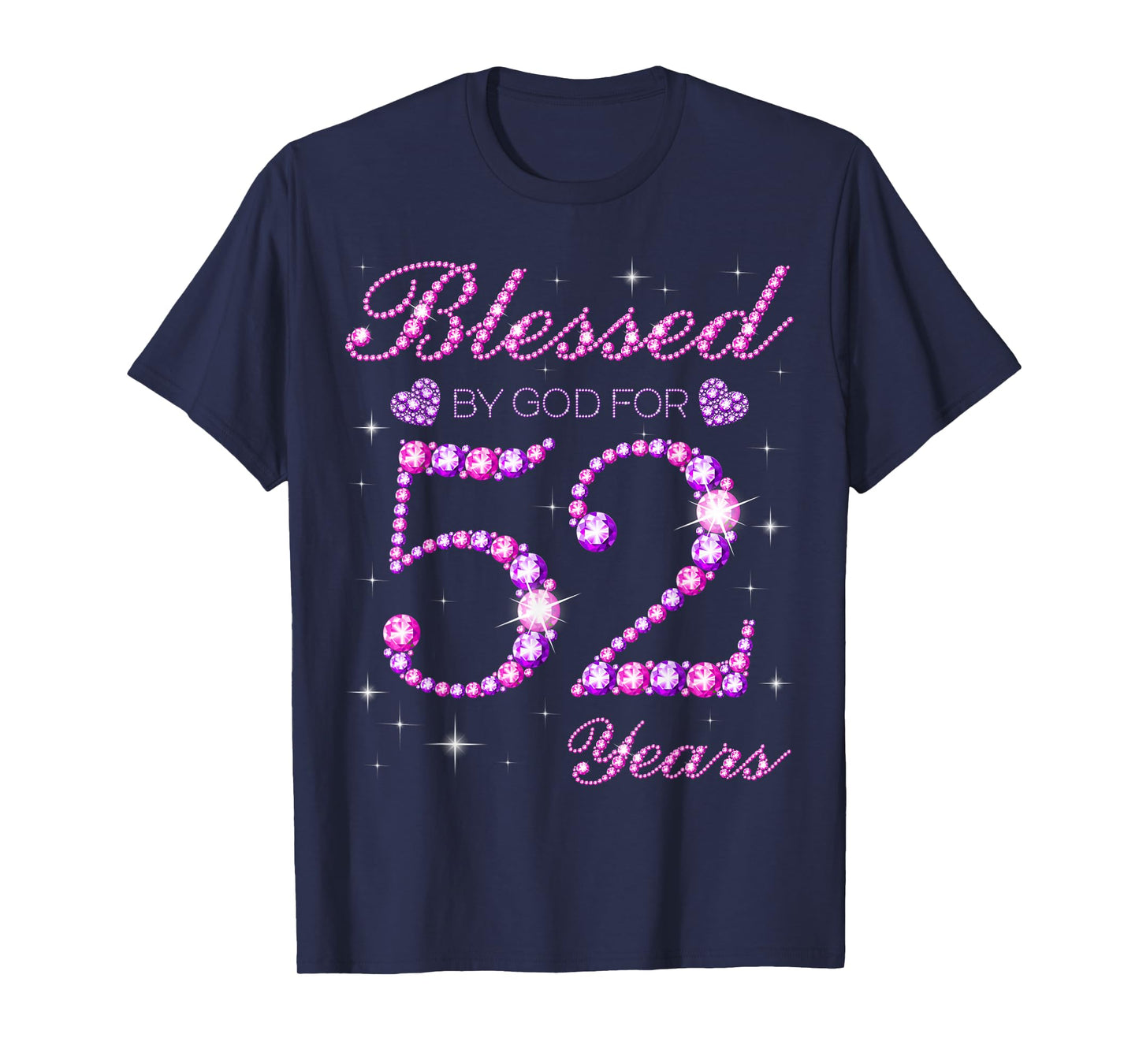 Blessed by God for 52 Years Old 52nd Birthday Party T-Shirt