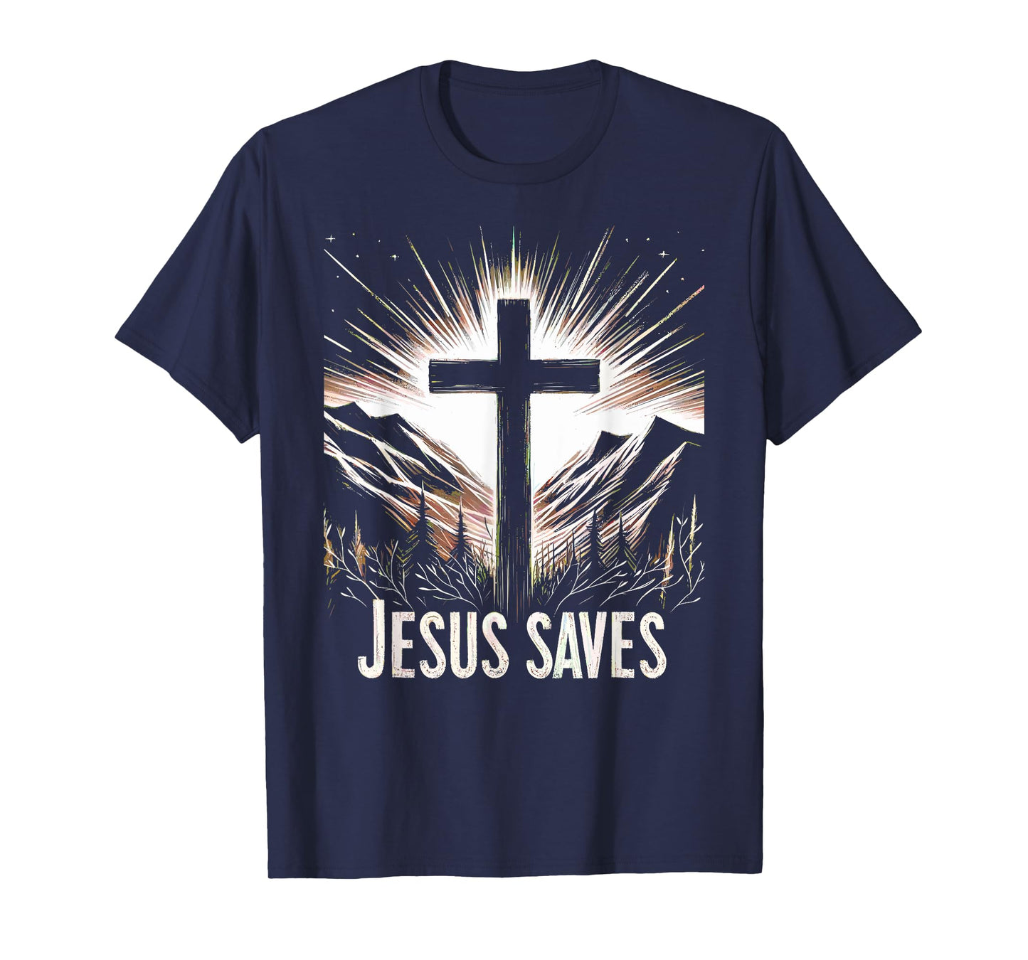 Jesus Saves Mankind Bronze Serpent Of Sins Lifted On A Cross T-Shirt