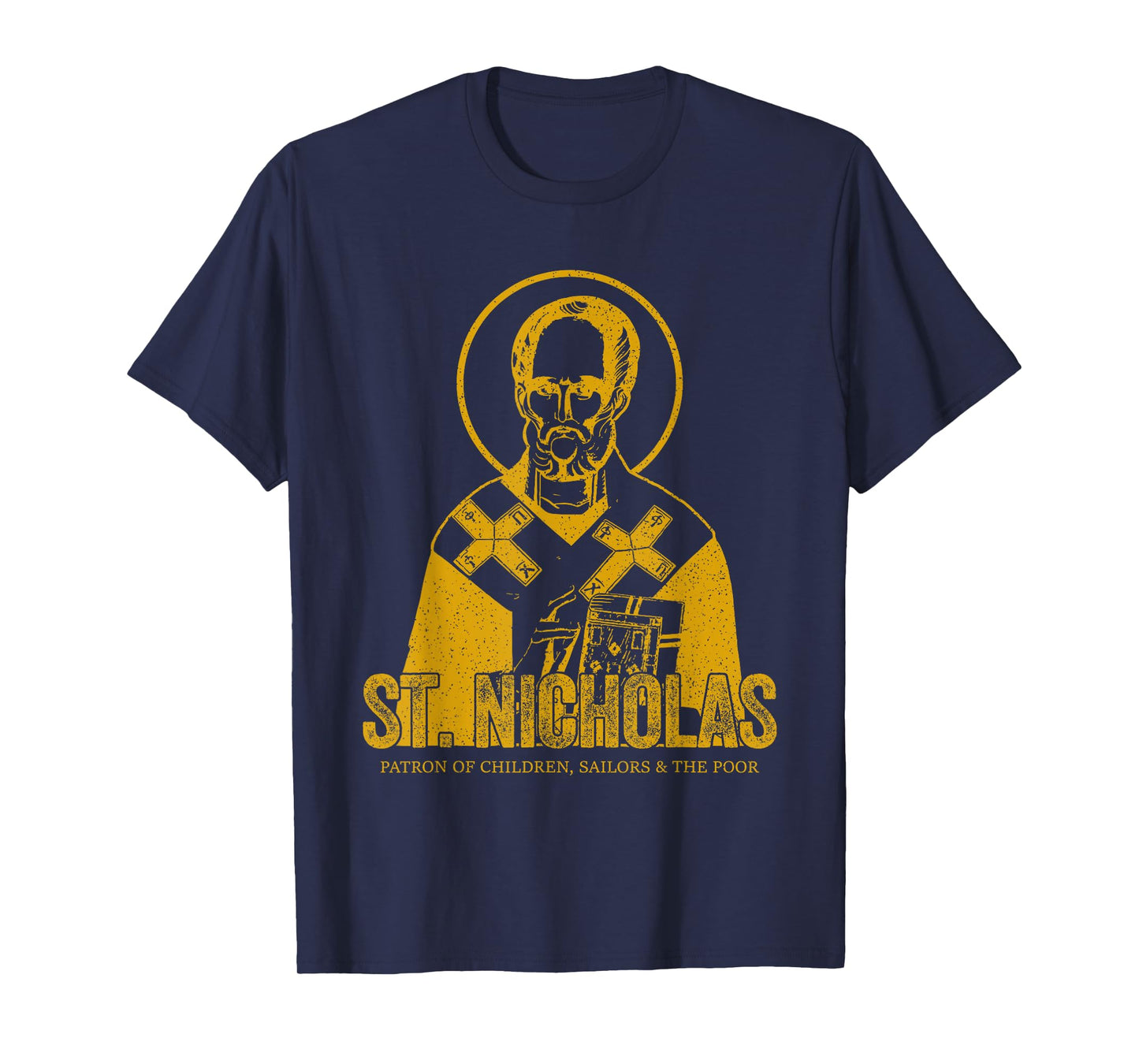 Catholicism Gold St. Nicholas Catholic Christian Saint T-Shirt