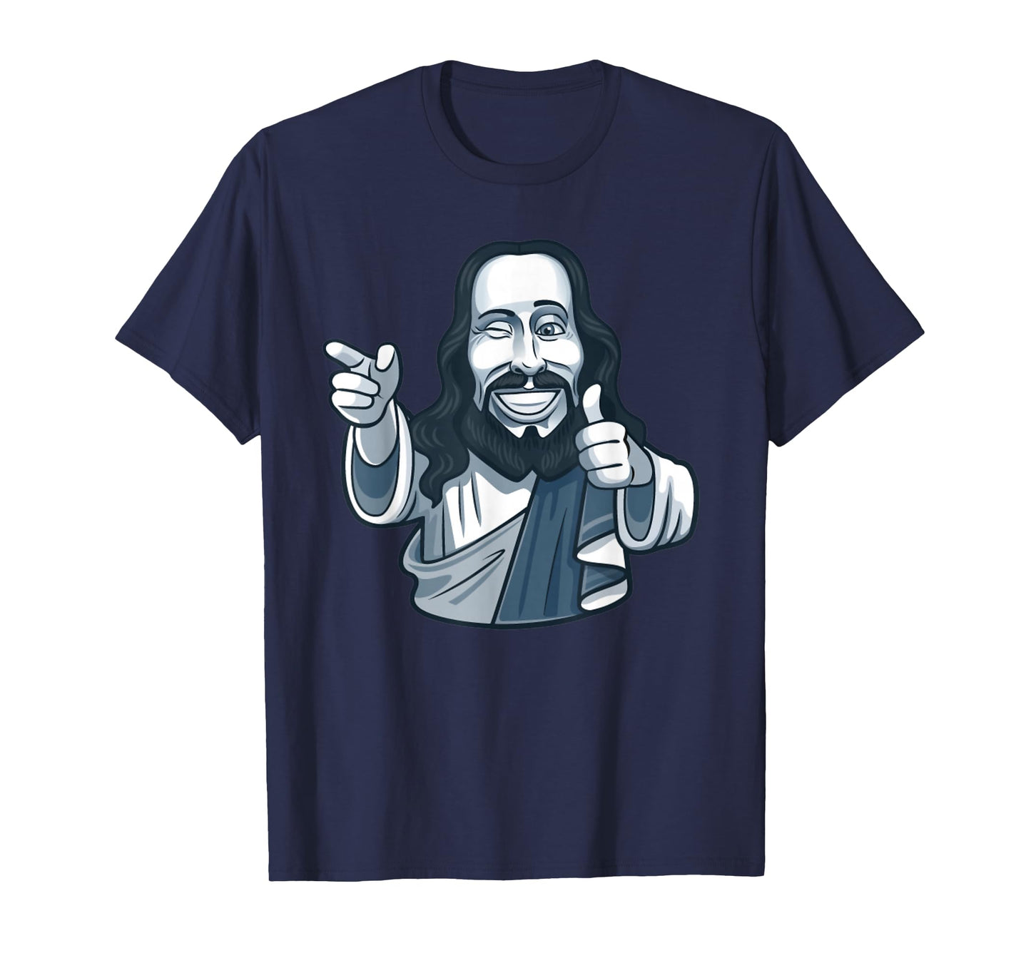Smiling Jesus Thumbs Up Funny Christian T-Shirt T-Shirt