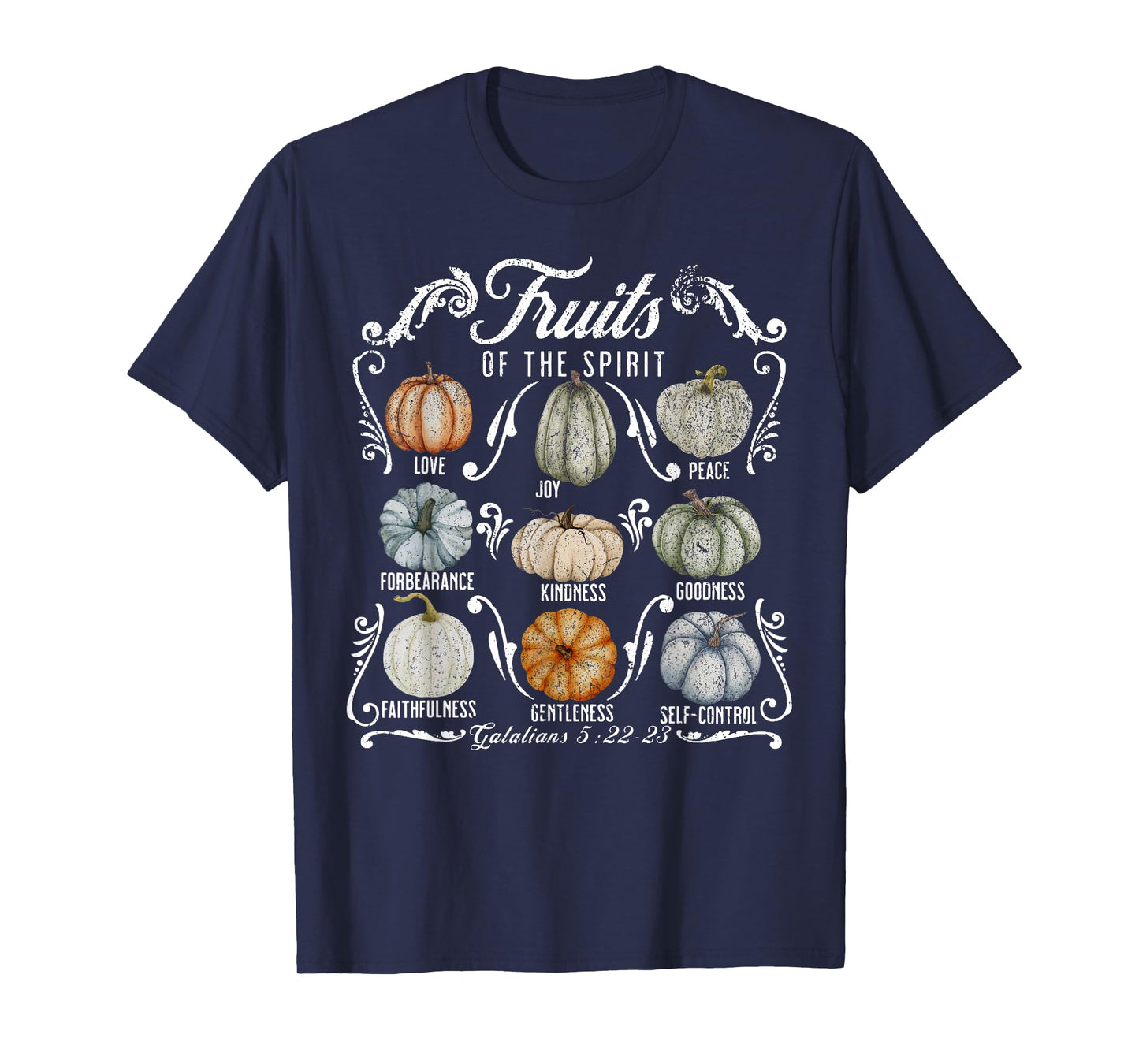 The Fruit Of The Spirit Pumpkin Autumn Fall Jesus Christian T-Shirt