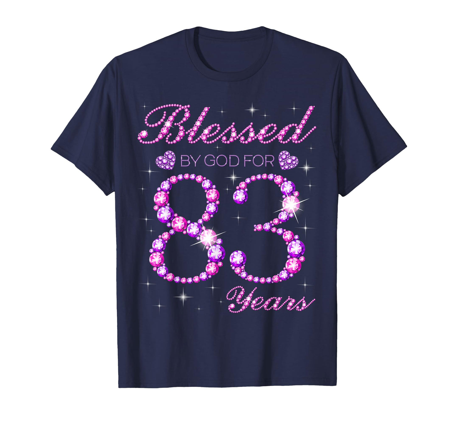 Blessed by God for 83 Years Old 83rd Birthday Party T-Shirt