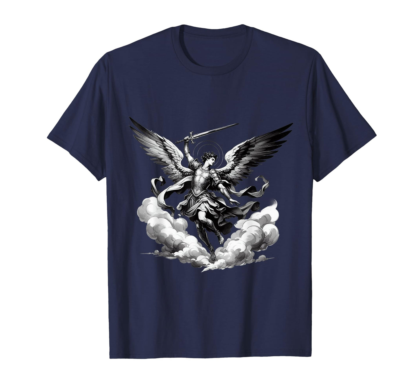 Saint Michael Archangel Catholic Angel Defend Us Christian T-Shirt