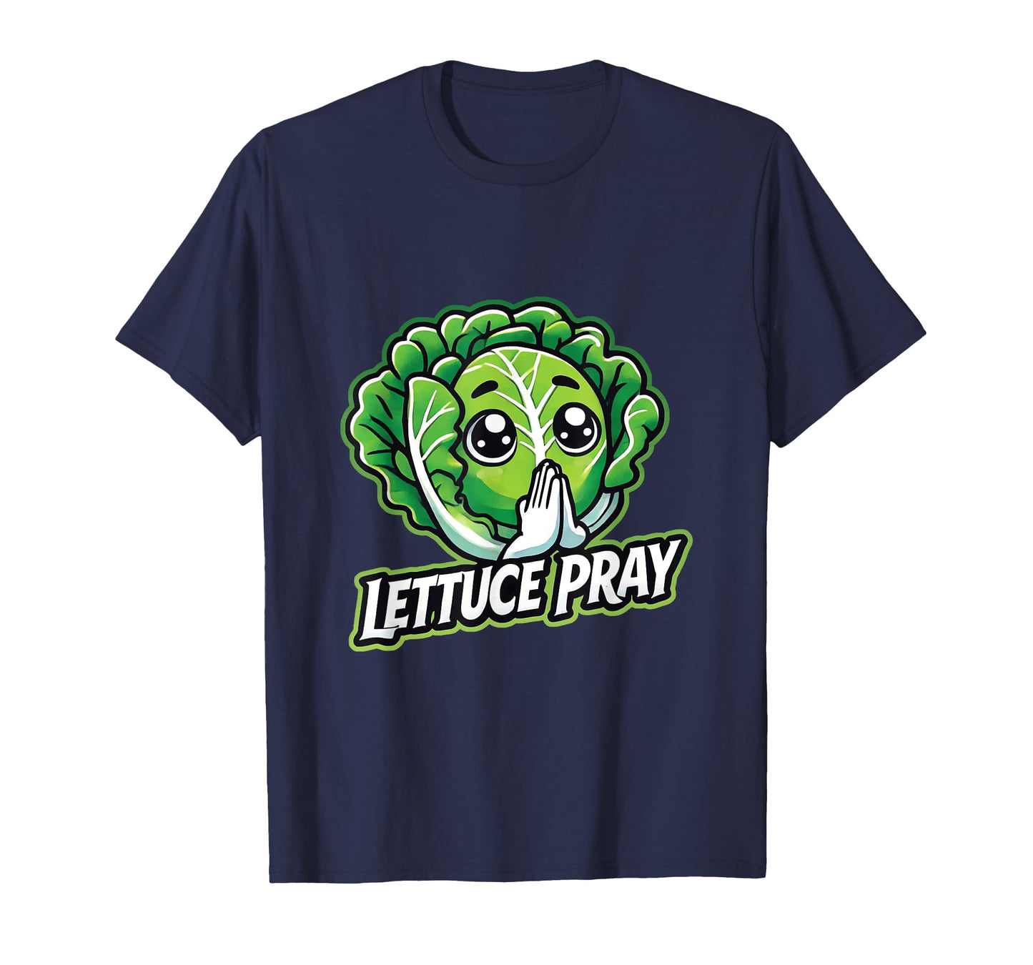 Lettuce Pray Funny Christian Faith Pun T-Shirt