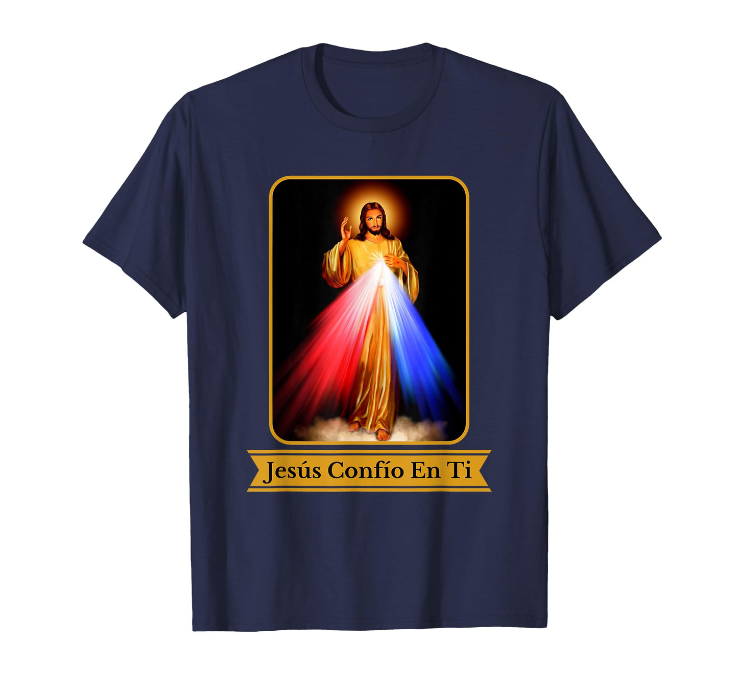 Jesús Confío En Ti Divine Mercy Spanish Language Catholic T-Shirt