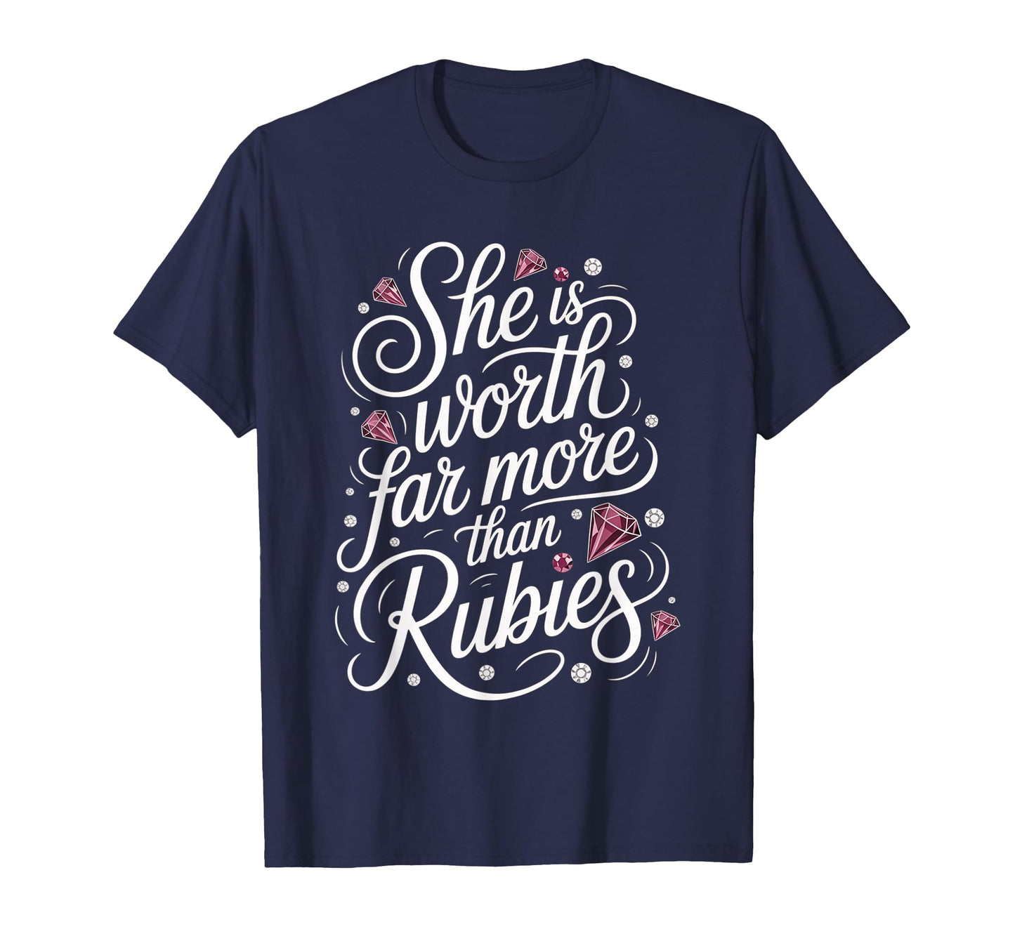 She is Worth Far More Than Rubies Christian Women - T-Shirt