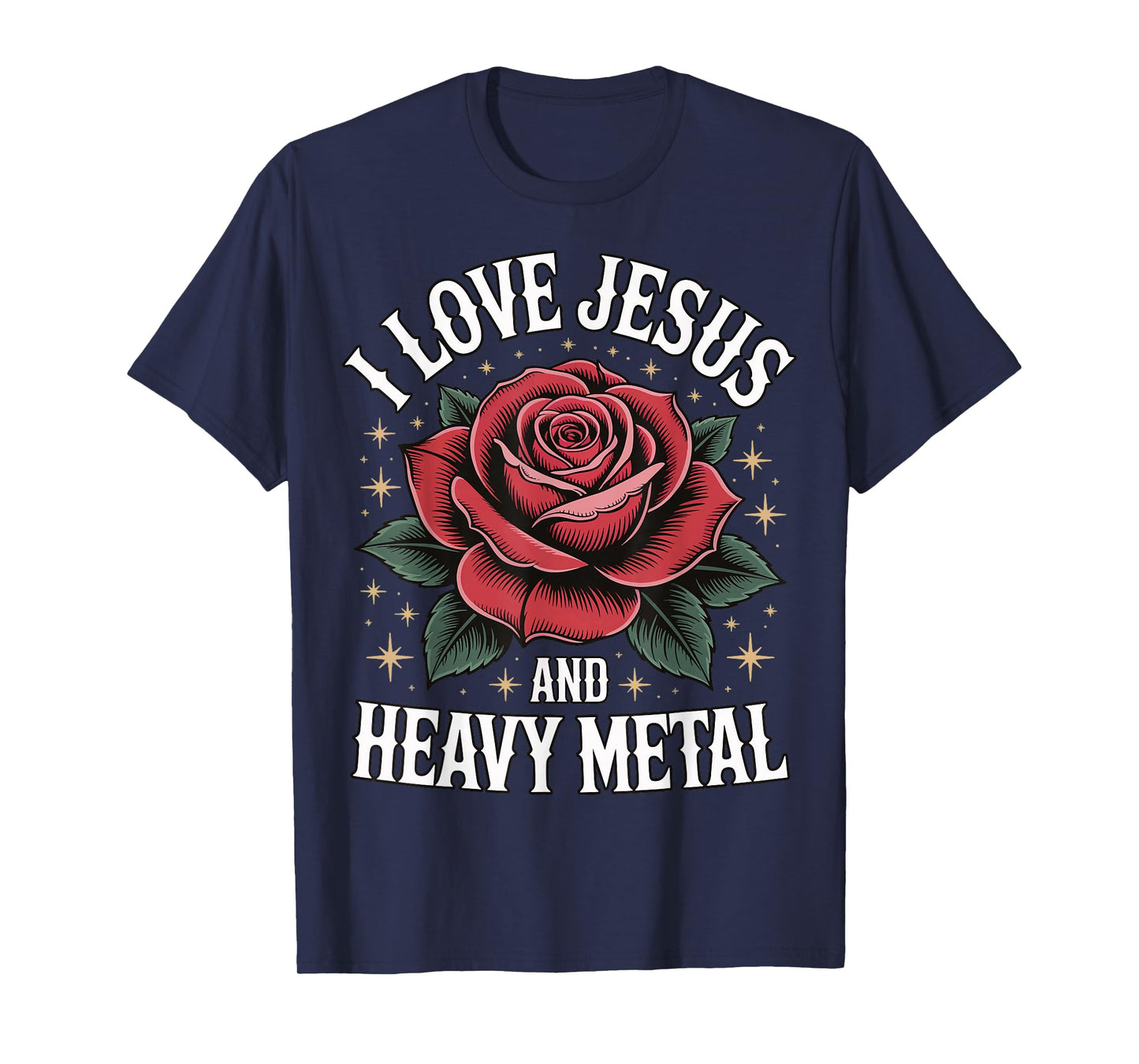 I Love Jesus And Heavy Metal T-Shirt