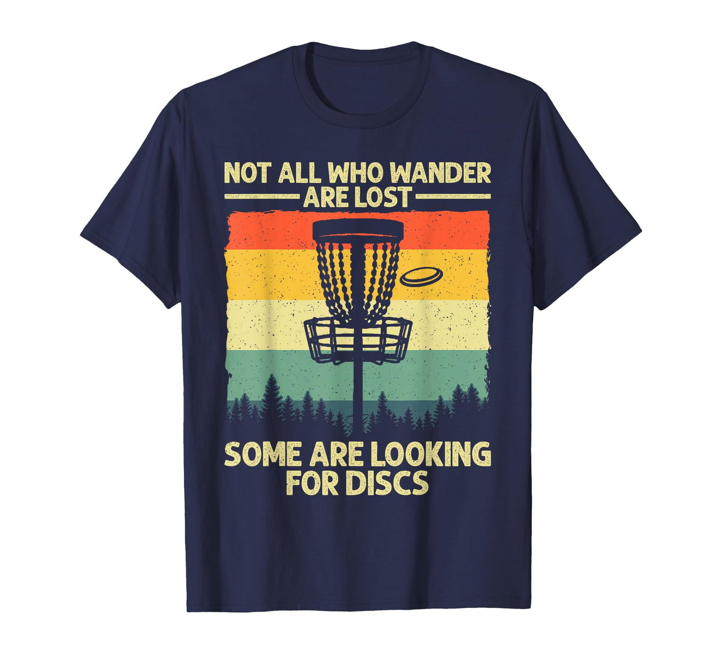 Funny Disc Golf Art For Men Women Kids Disc Golfer Disc Golf T-Shirt