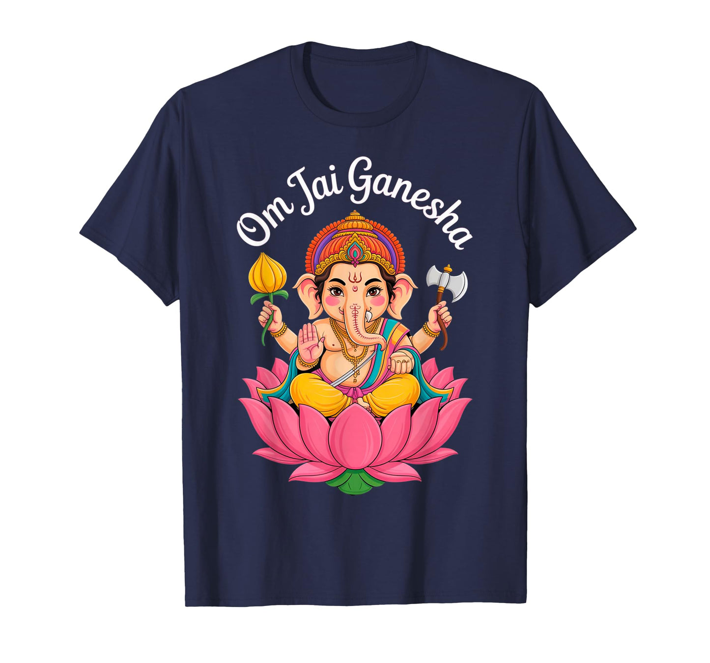 Hindu Ganesha Puja Elephant God India Meditation Yoga Murti T-Shirt