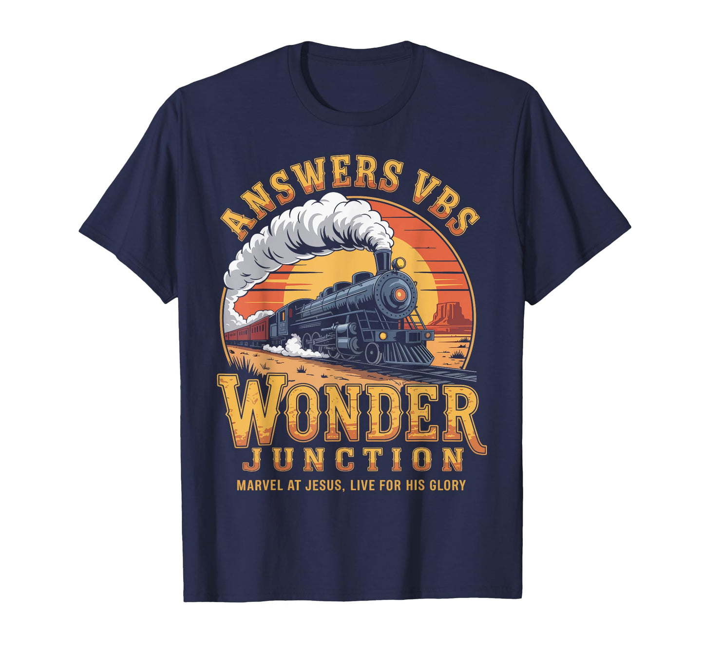 Answers VBS 2025 Wonder Junction Christian Train Glory T-Shirt
