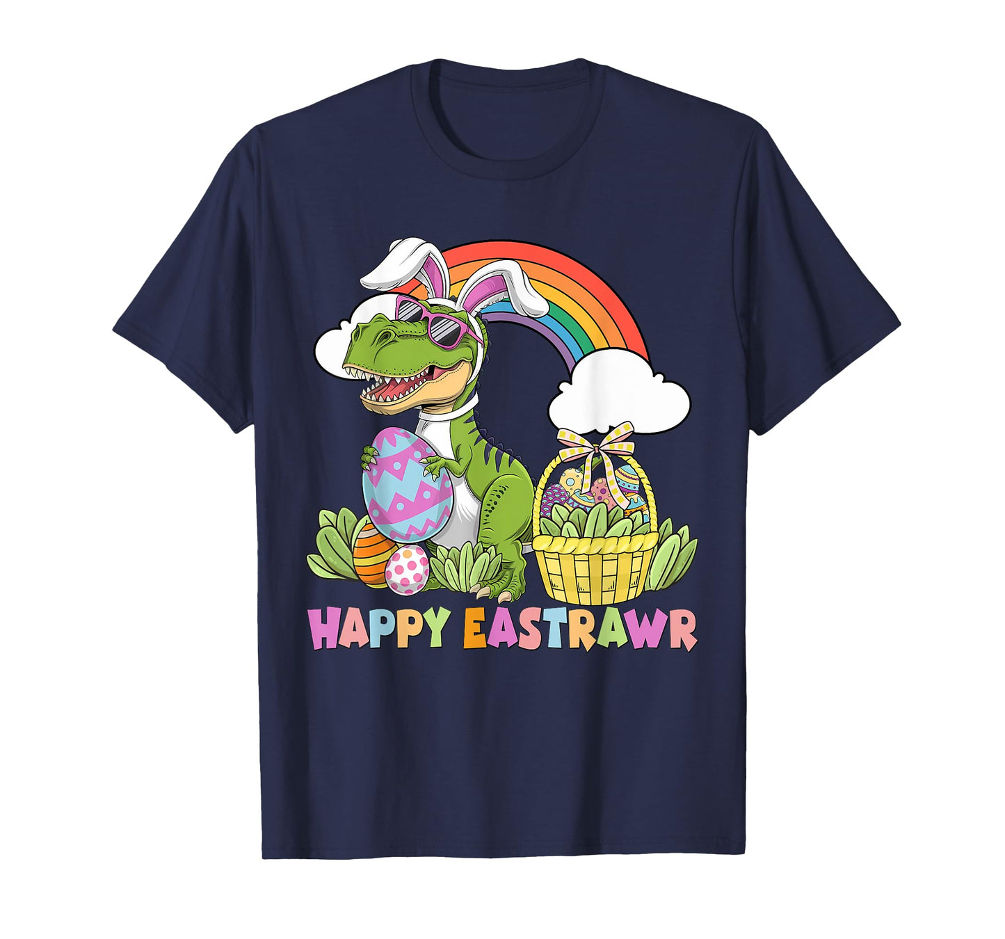 Happy Eastrawr With T-Rex Dinosaur For Toddler Easter T-Shirt