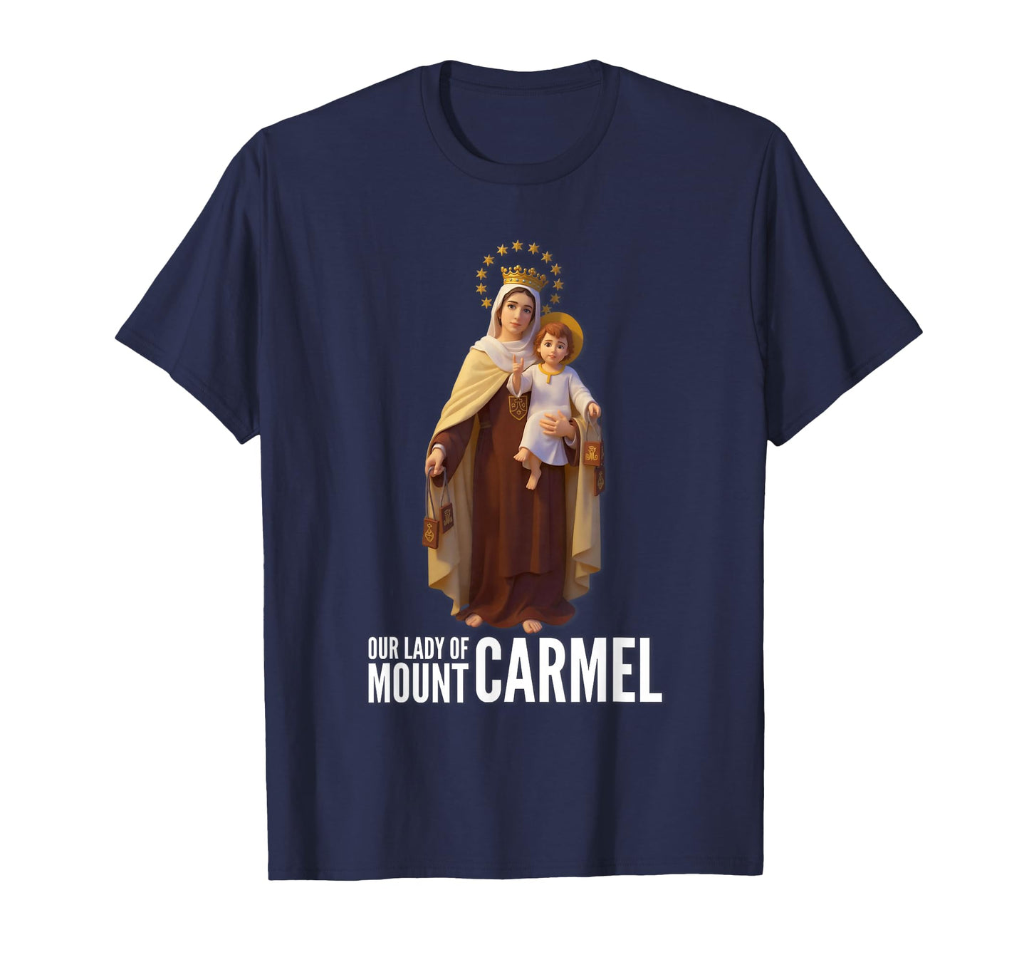 Our Lady of Mount Carmel Marian Catholic T-Shirt