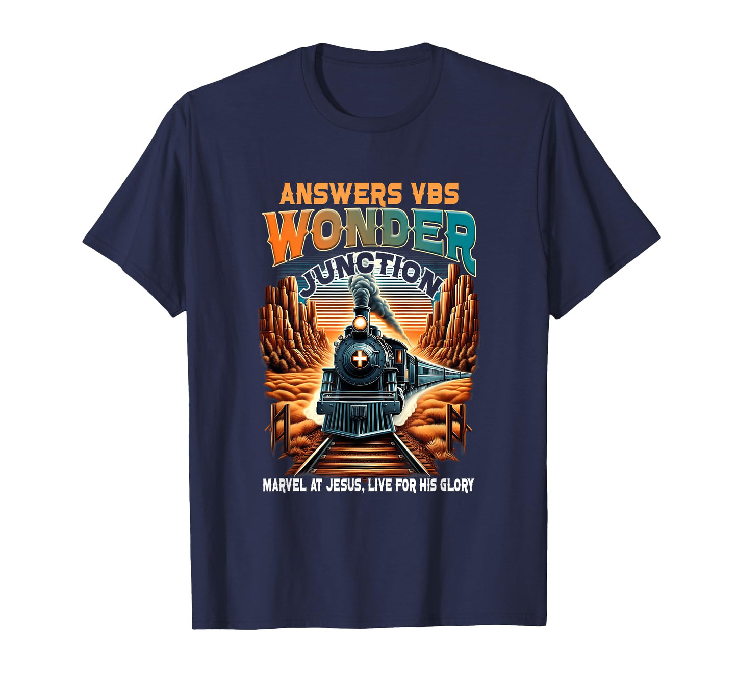 Answers VBS Wonder Junction Christian Train Theme T-Shirt