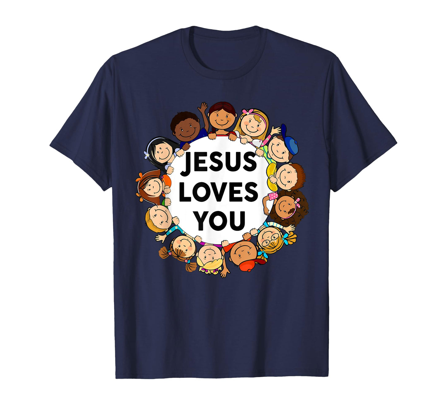 Toddler Jesus Loves You Shirt Kids Boy Girl Christian God T-Shirt