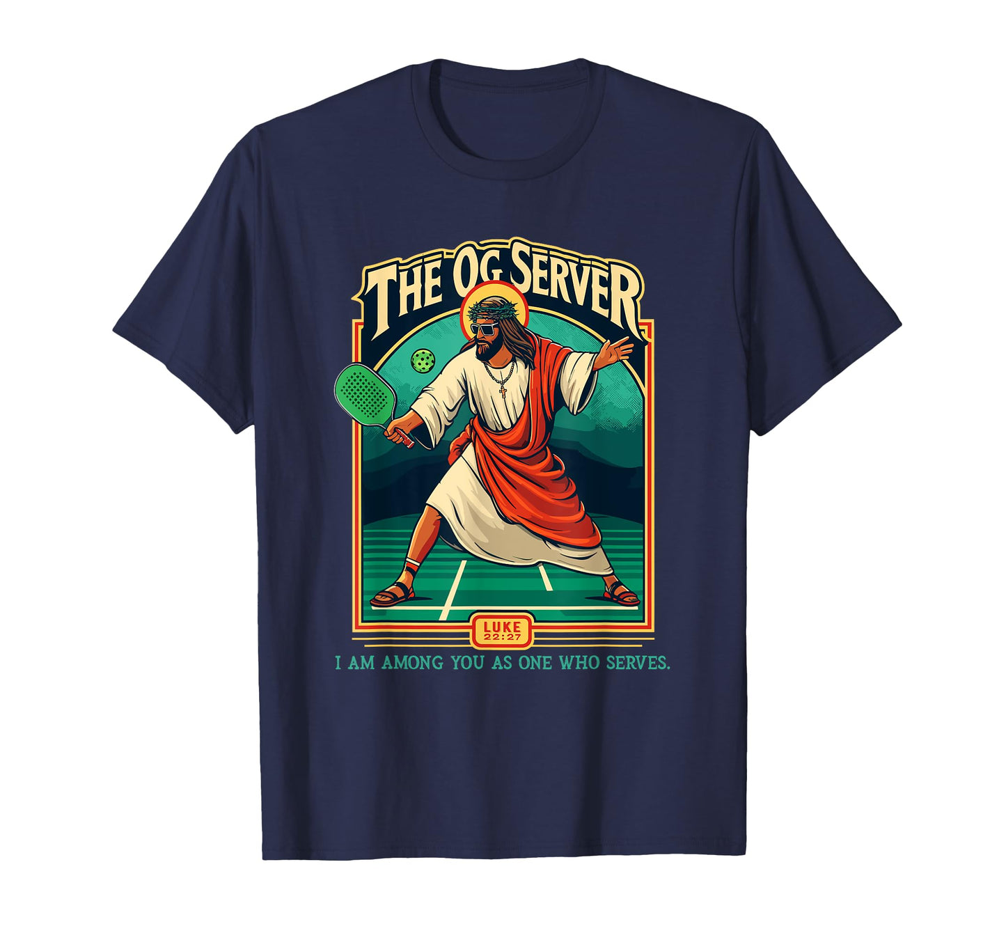 Christian Pickleball Jesus OG Server Religious Player T-Shirt