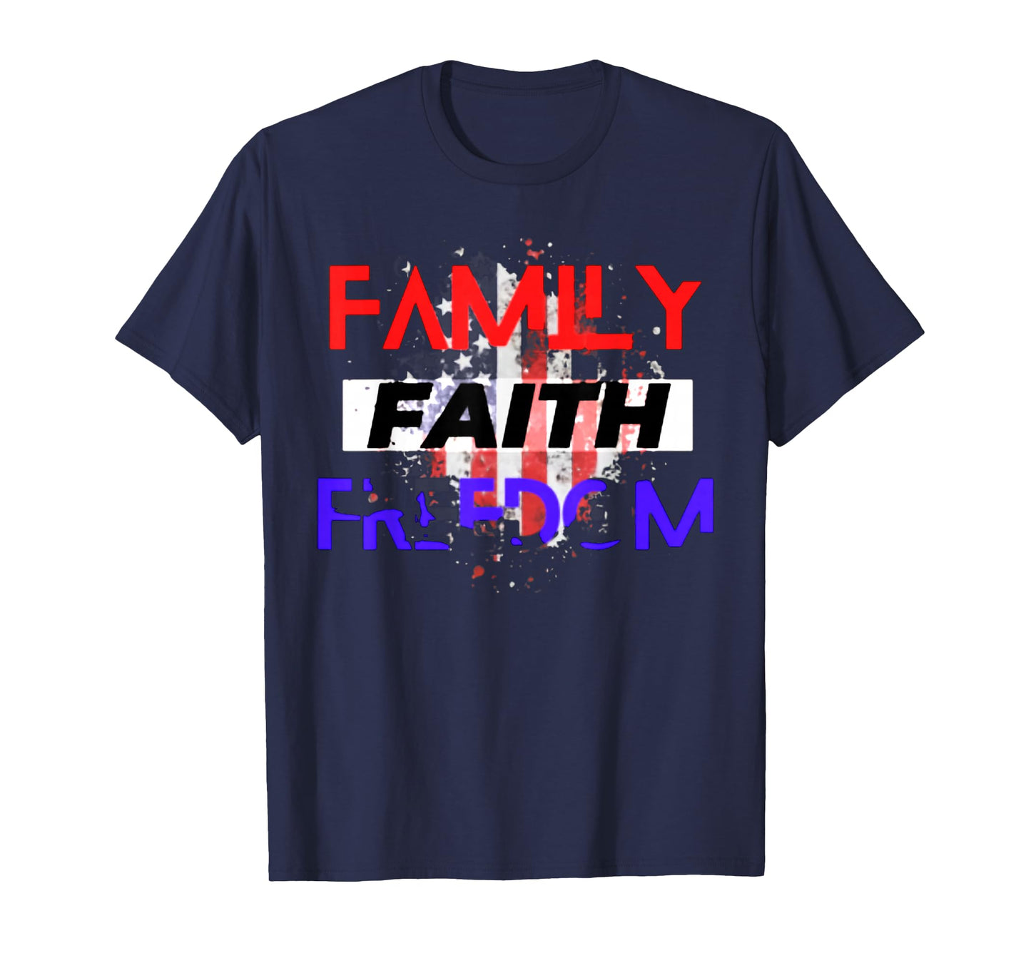 Family Faith Freedom Vintage Tee T-Shirt