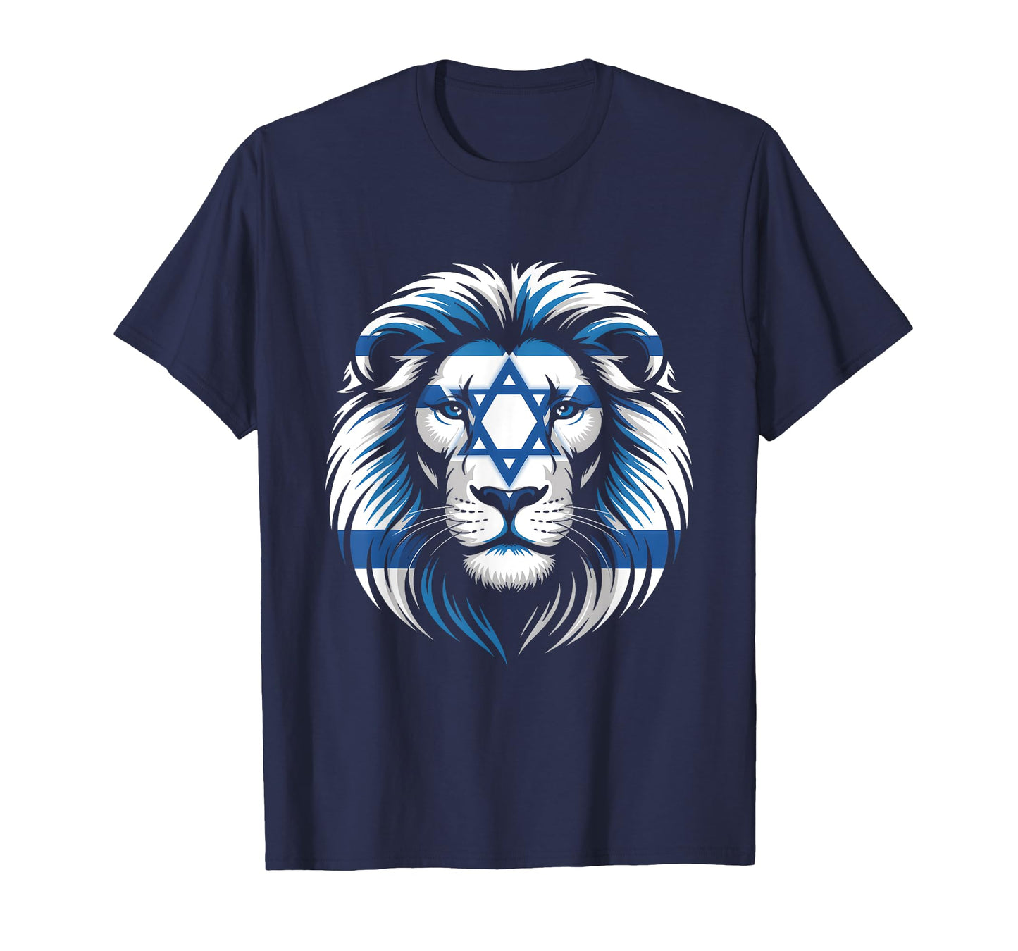 Lion Of Judah Jewish Pride Israel Flag Strength Unity T-Shirt