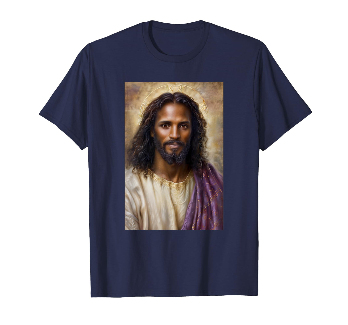Vintage African American Black Jesus Christ Portrait God T-Shirt