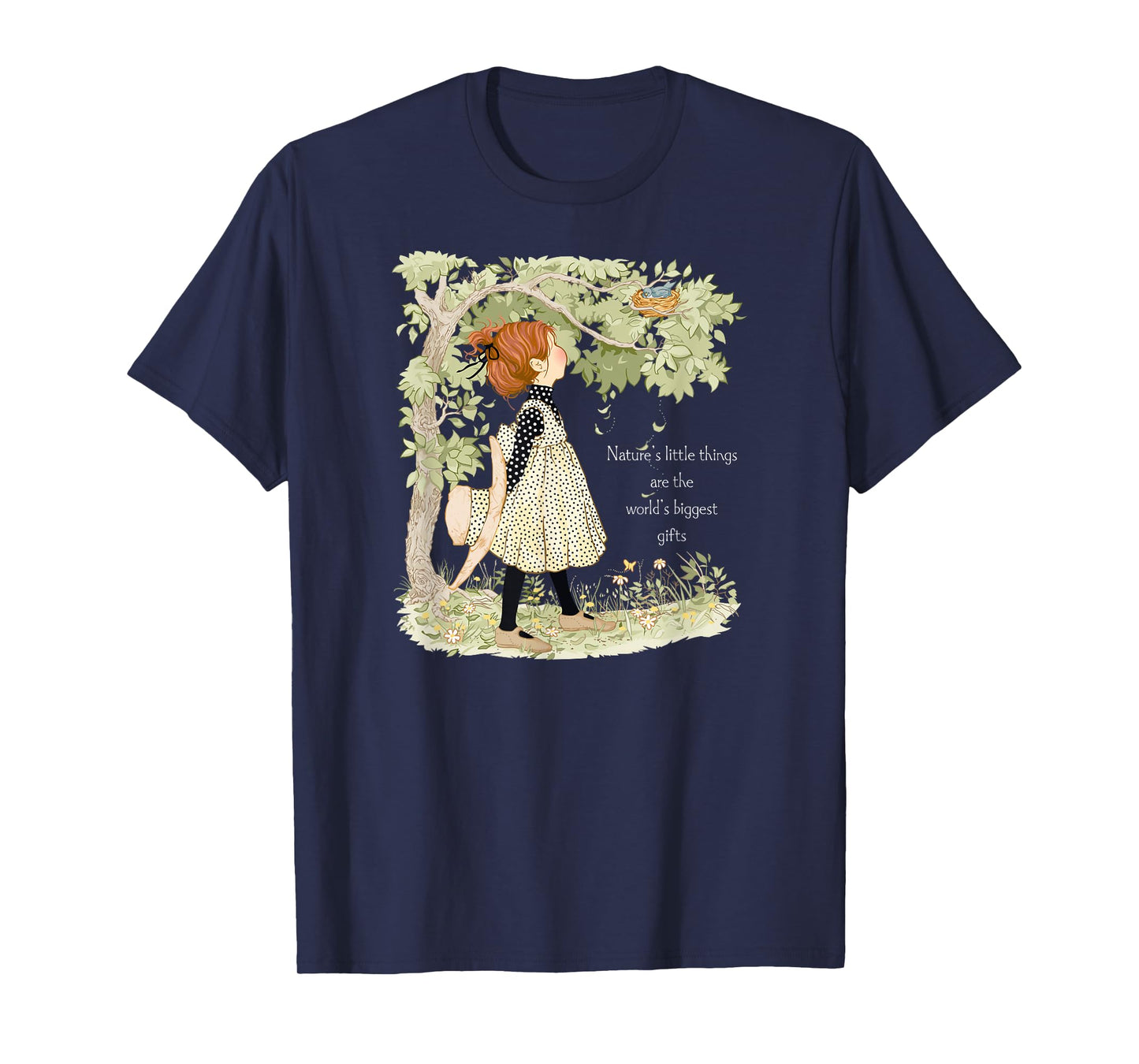 Holly Hobbie Classic Natures Little Things Light Text T-Shirt