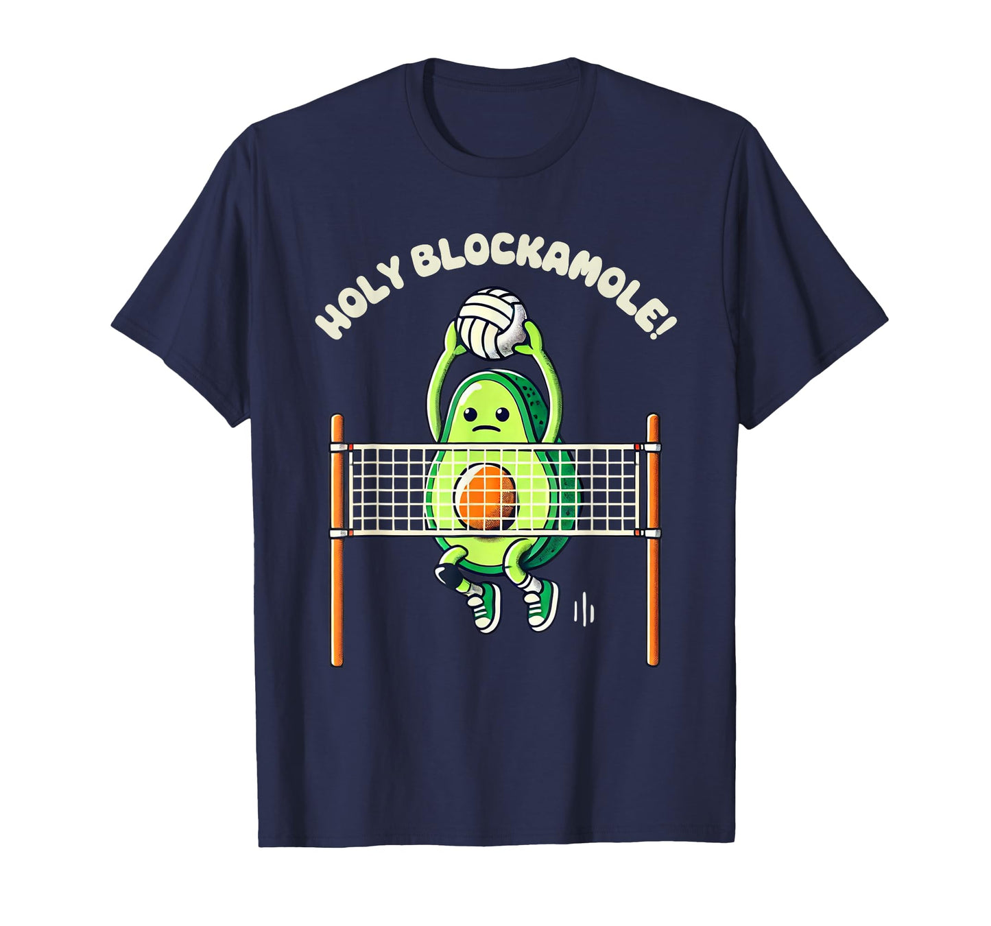 Holy Blockamole Volleyball Shirt Avocado Lover Guacamole T-Shirt
