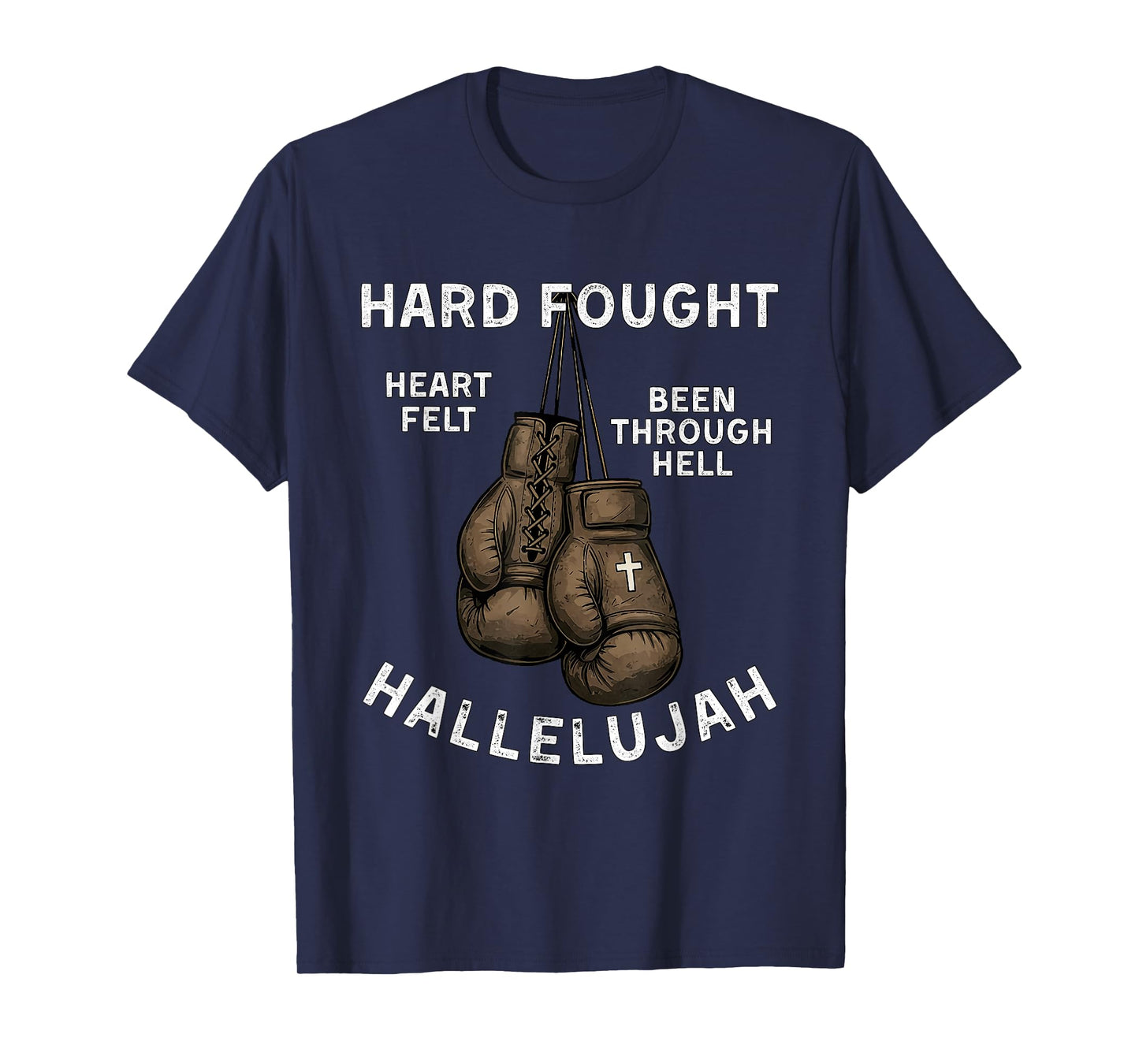 Brandon Hard Fought Hallelujah Praise Jesus Lake Merch T-Shirt