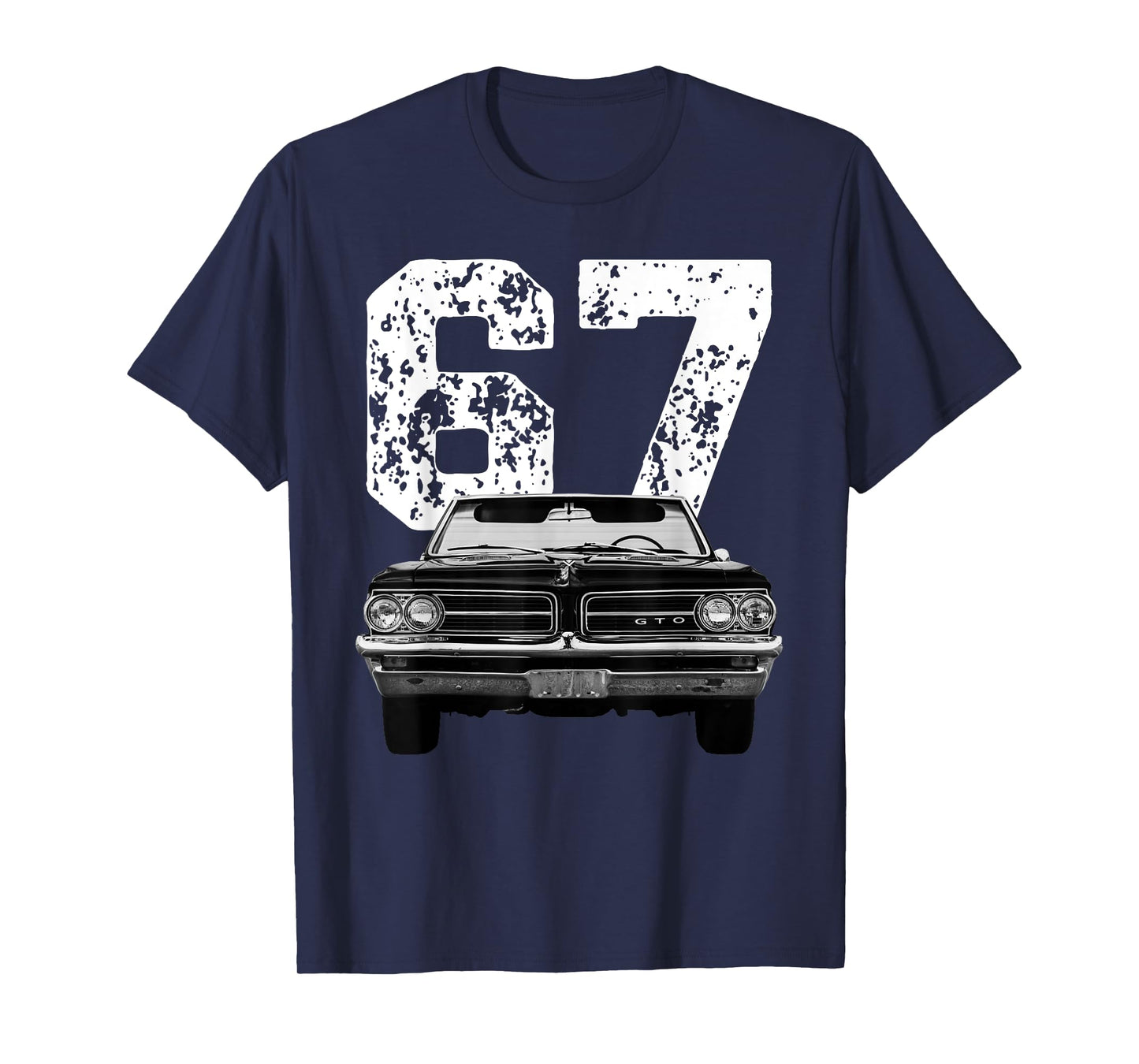 1967 67 Gto Classic Car Old School Muscle Car Birthday Retro T-Shirt