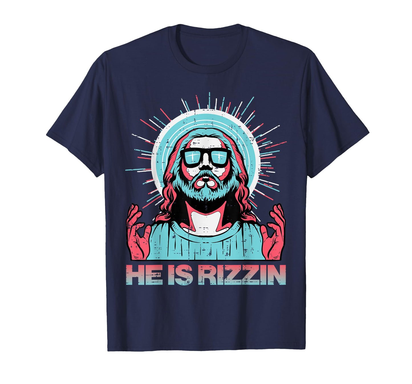 He Is Rizzin Risen Jesus Easter Funny Saying Women Men Kids T-Shirt