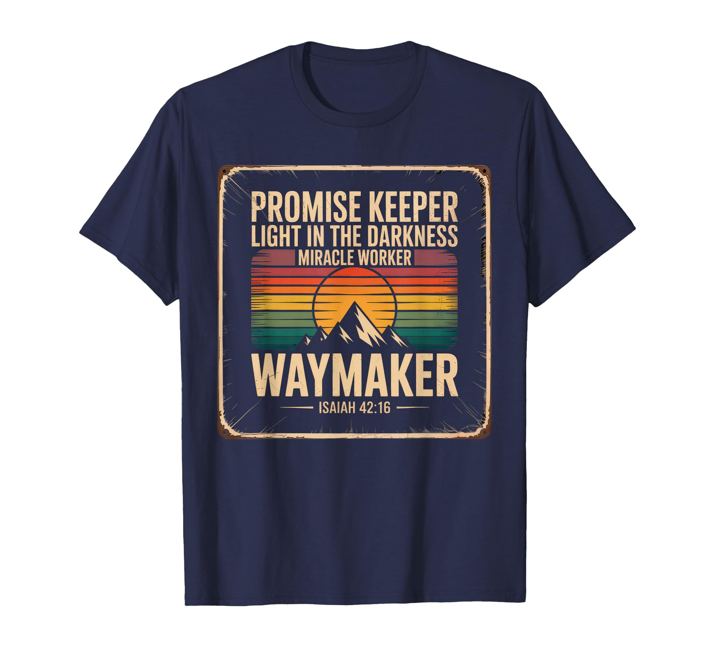 Waymaker Tshirt Promise Keeper Miracle Worker God Christian T-Shirt