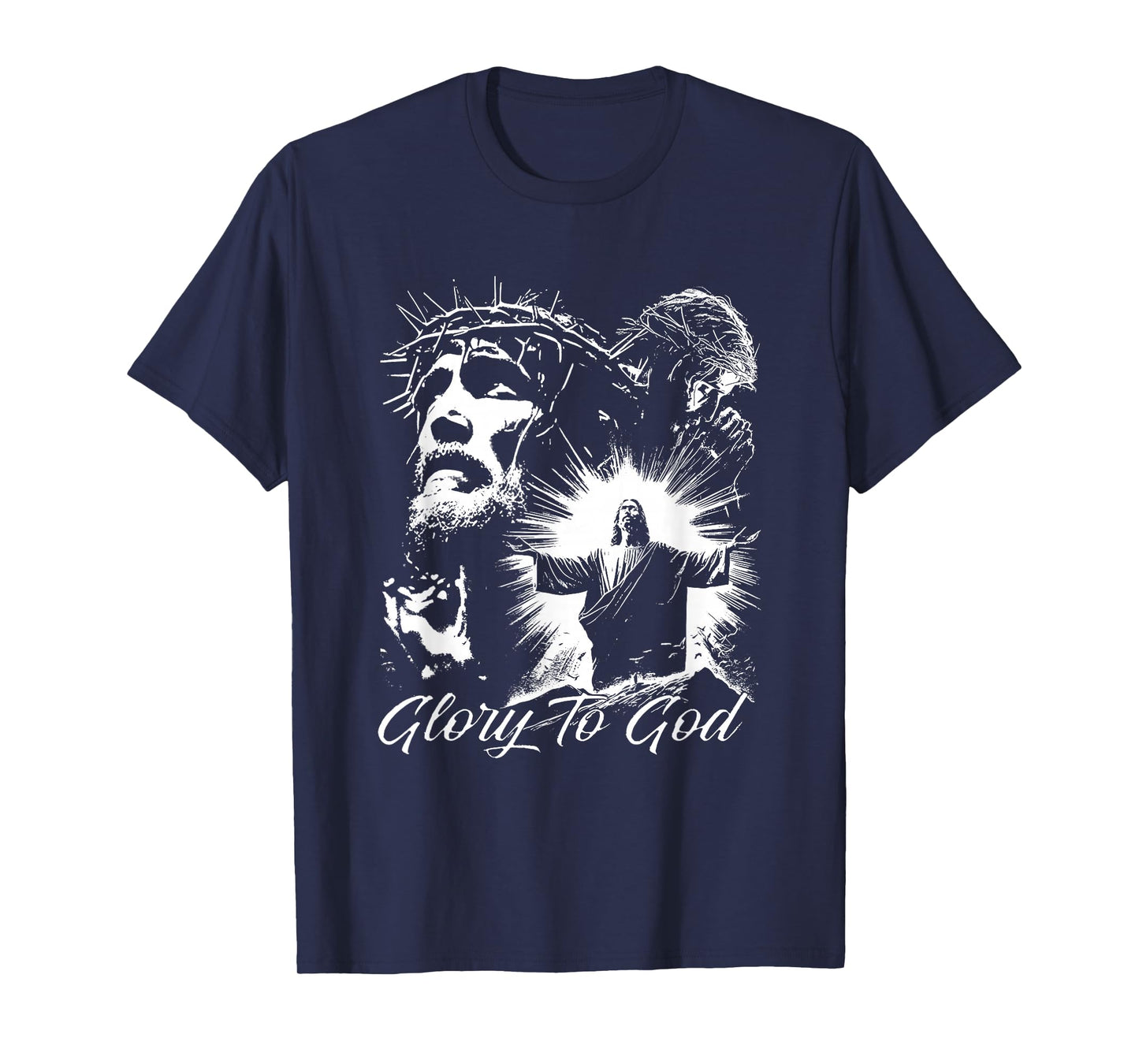 Glory to God Jesus Crown of Thorns T-Shirt