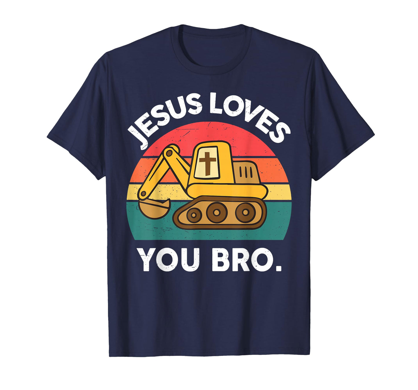 Funny Christian Boys Jesus Loves You Bro Humorous Faith Gift T-Shirt