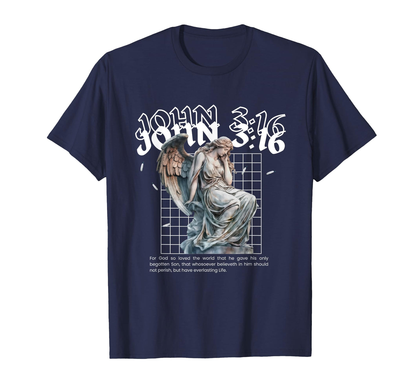 John 3:16 Bible Verse Streetwear - Christian Bible Verse T-Shirt