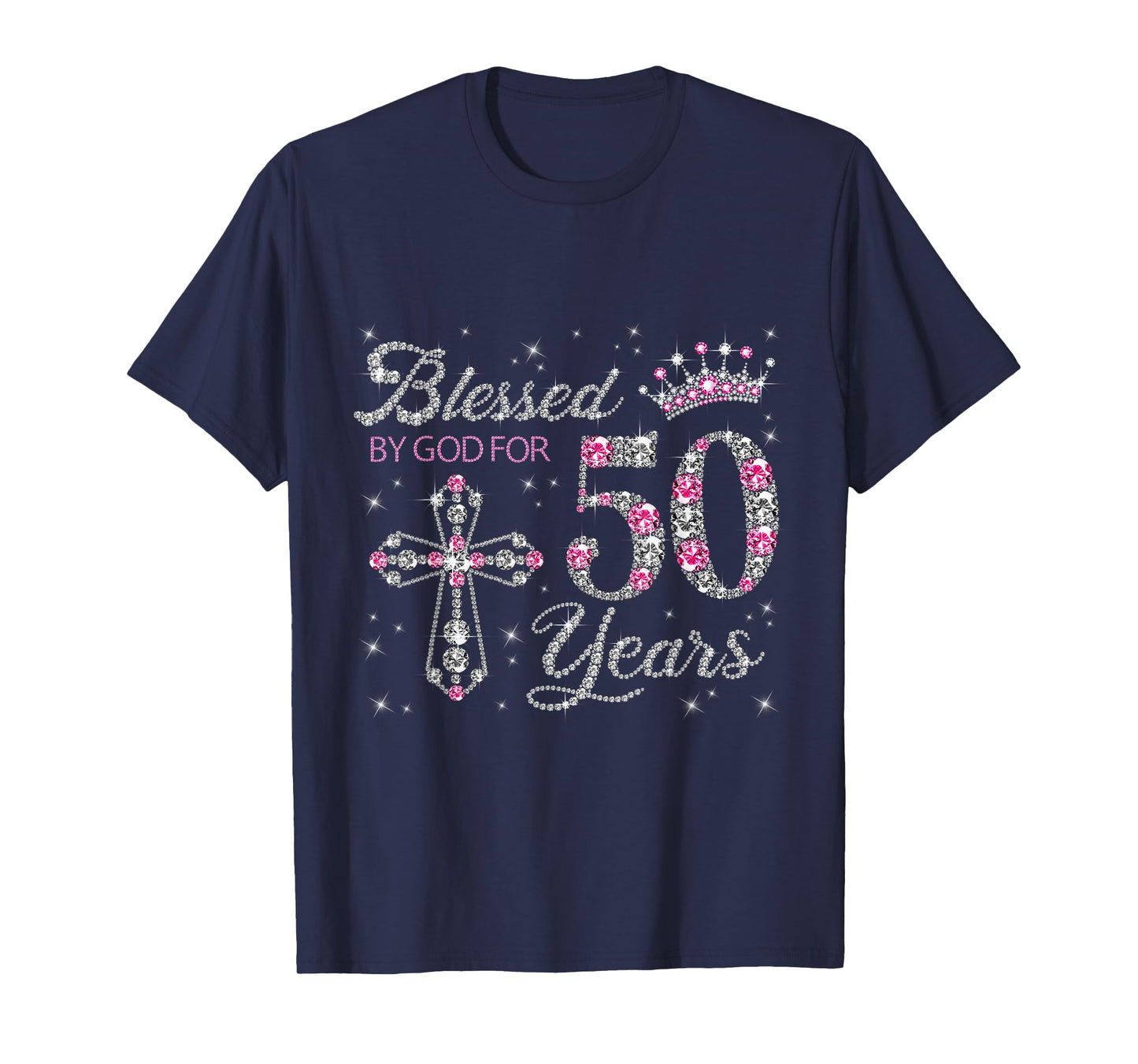 Blessed by God For 50 Years Old 50th Birthday Gift For Women T-Shirt