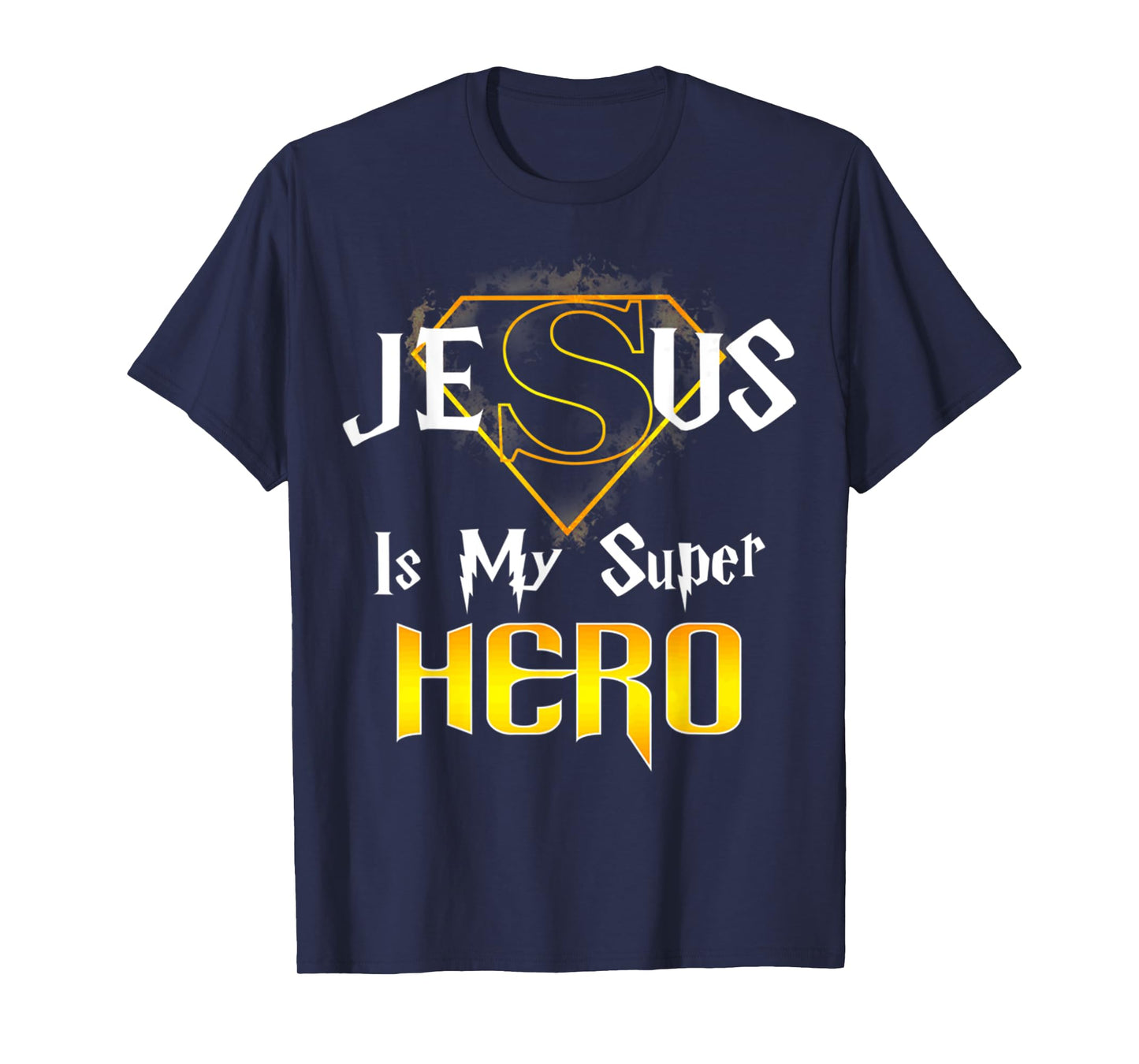 Retro Vintage Jesus Is My Superhero Christian Religious T-Shirt