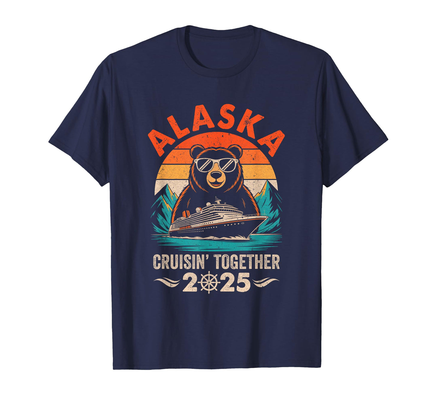 Matching Family Friends and Group Crusin' Alaska Cruise 2025 T-Shirt