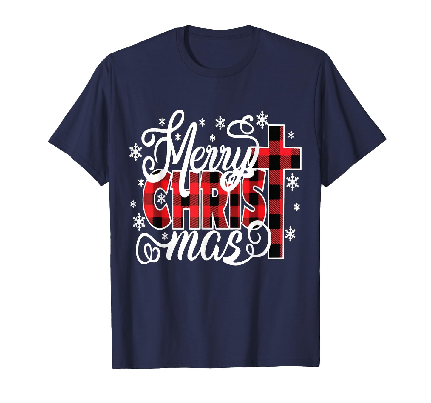 Merry Christ Mas Christian Jesus Christmas PJs Xmas Pajamas T-Shirt