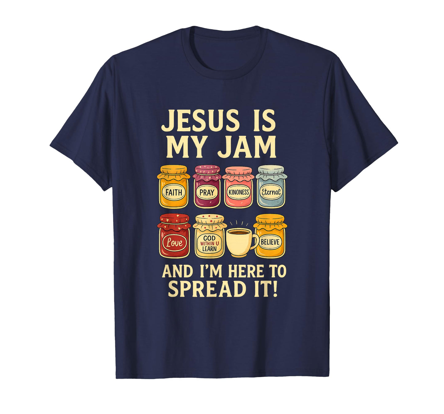 Jesus is My Jam Shirt Funny Christian Faith Bible T-Shirt