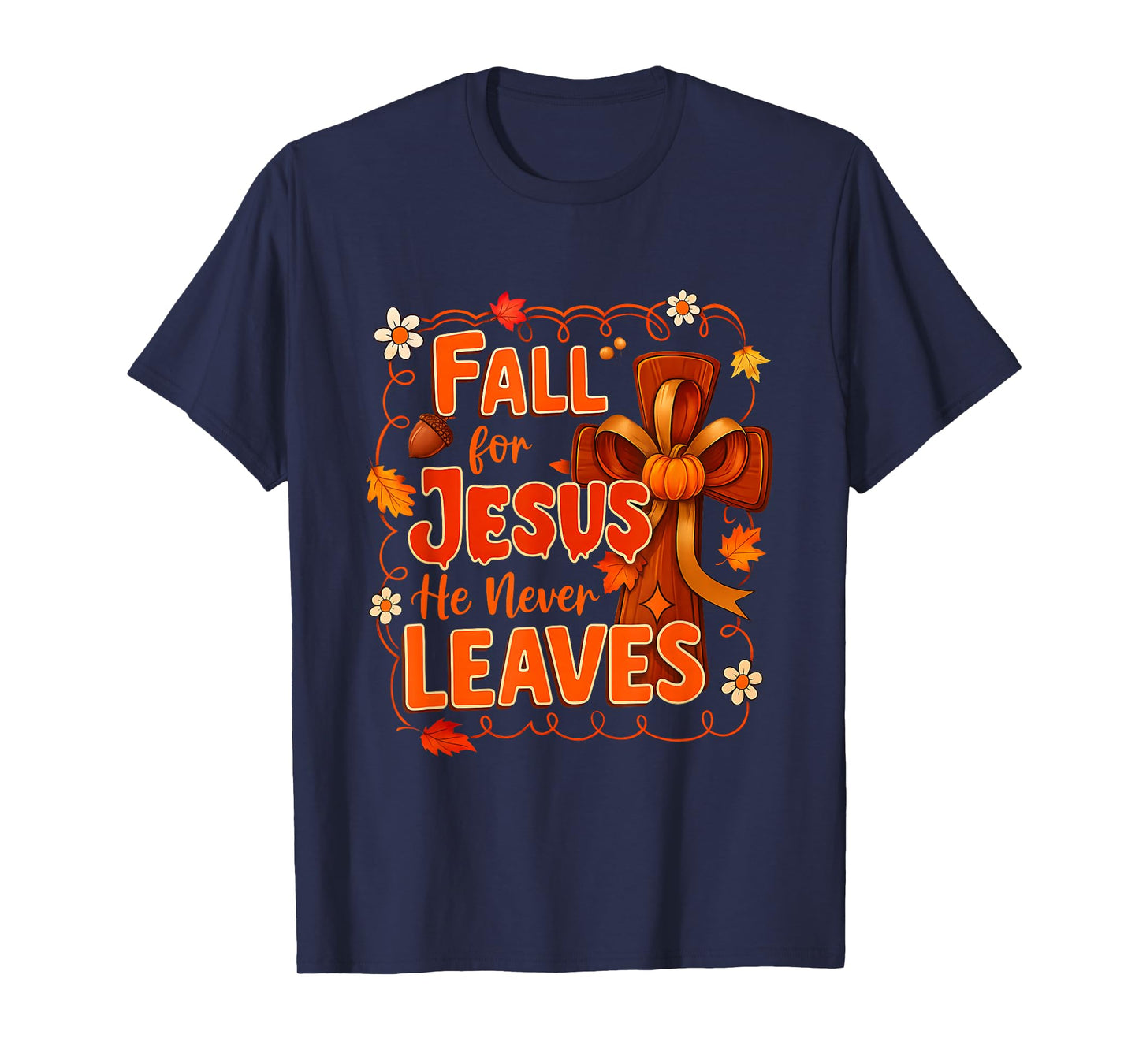 Autumn Jesus My Favourite Season Fall Christian Thanksgiving T-Shirt