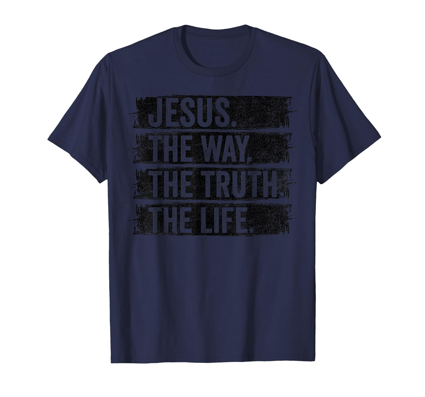 Jesus The Way Truth Life Vintage Christian Worship Retro T-Shirt