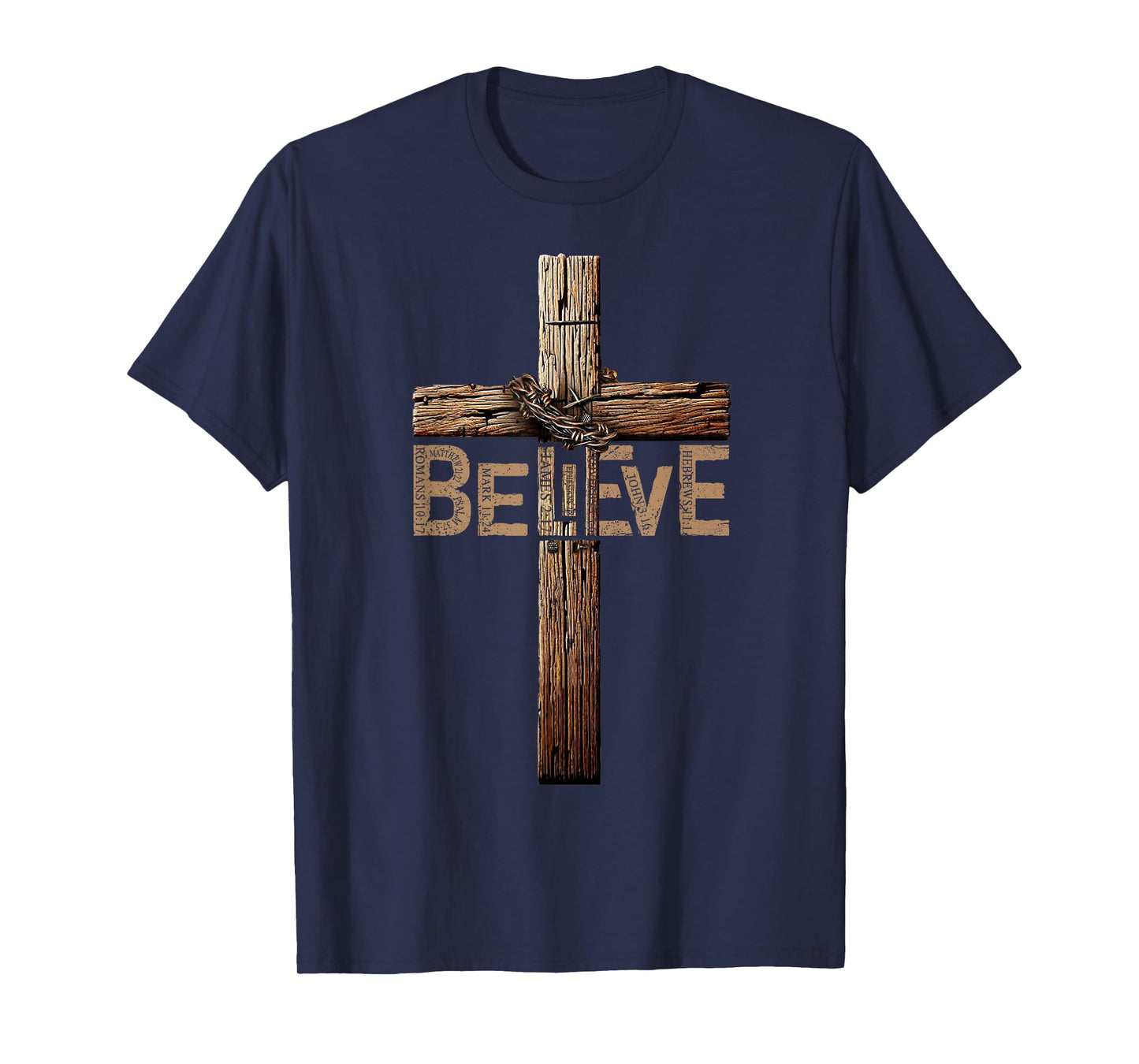 Believe Shirt, Jesus Shirts For Men, Cross Shirt, Christian T-Shirt
