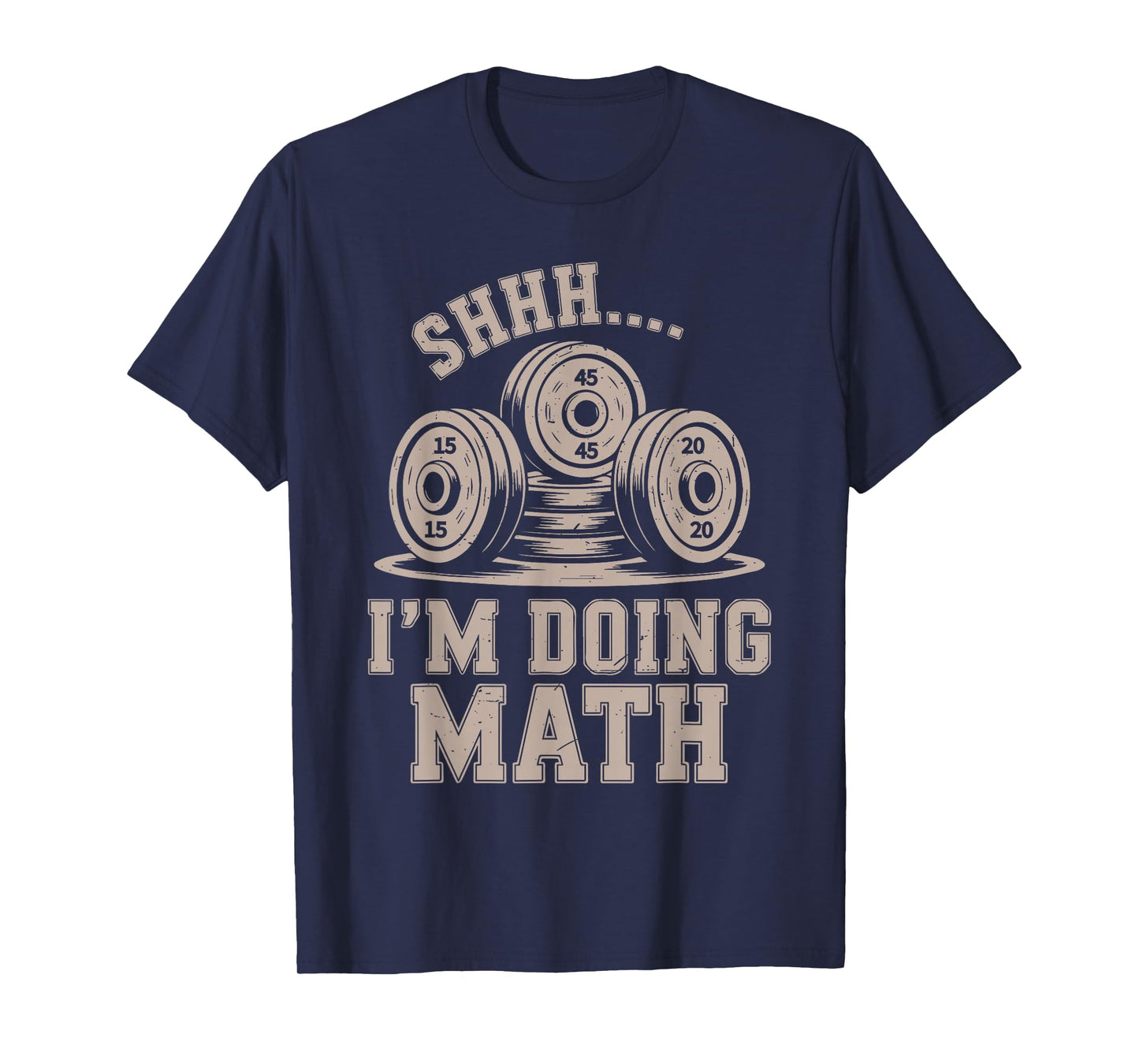 Shhh I'm Doing Math Funny Christian Gym Workout Jesus Women T-Shirt