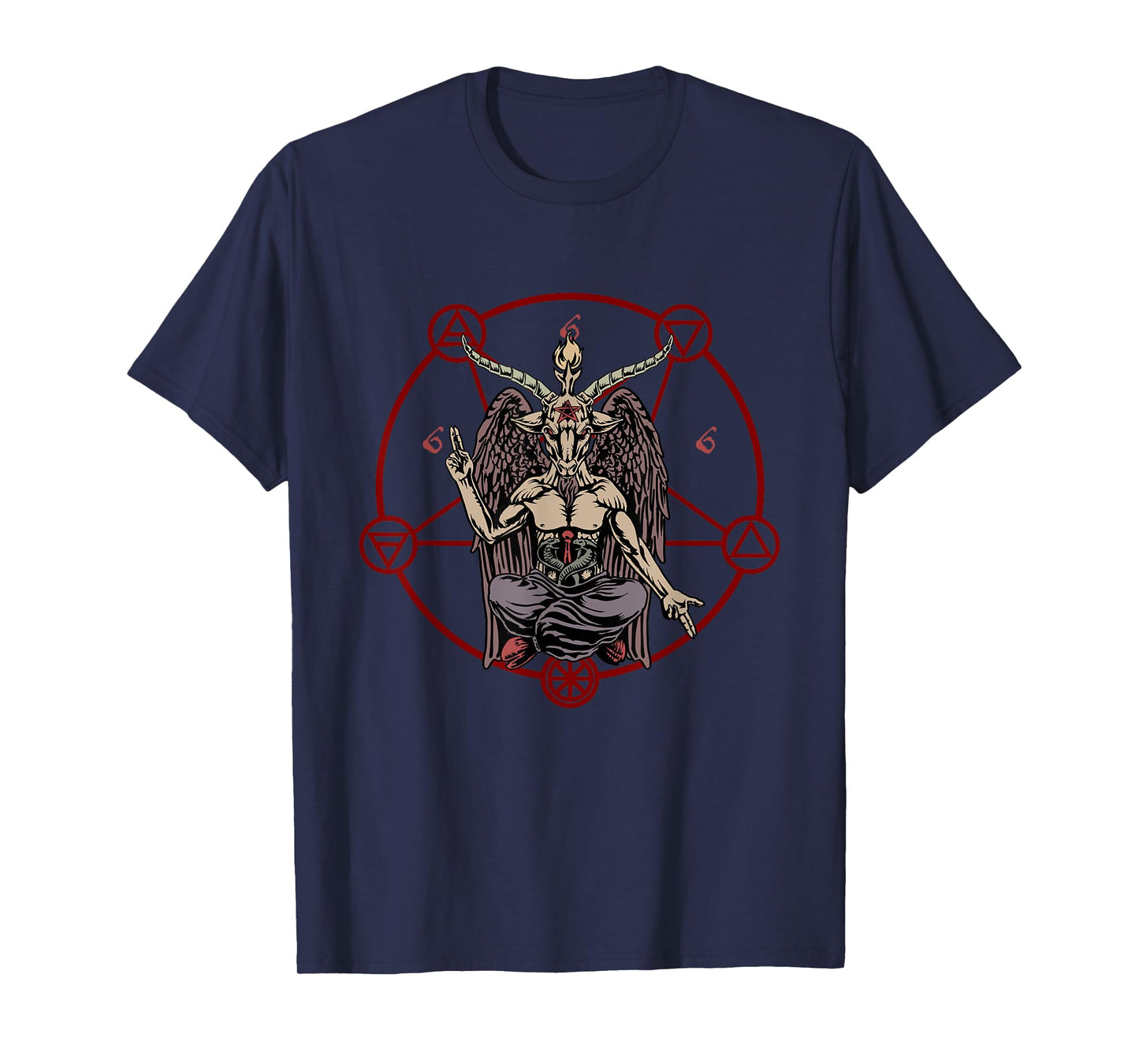 Occult Satanic Shirt Satan Baphomet Pentagram 666 Antichrist T-Shirt