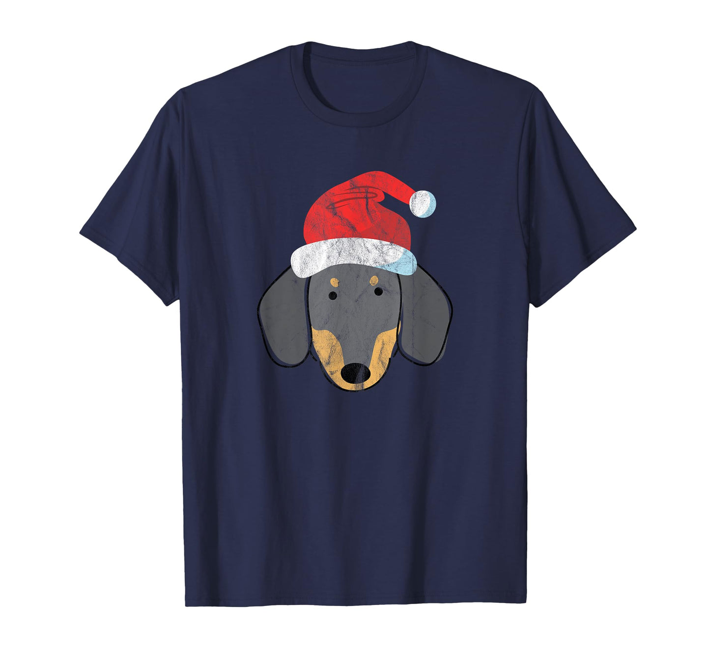 Santa Hat Dachshund PJs Christmas Xmas Wiener Weiner Dog Men Women T-Shirt