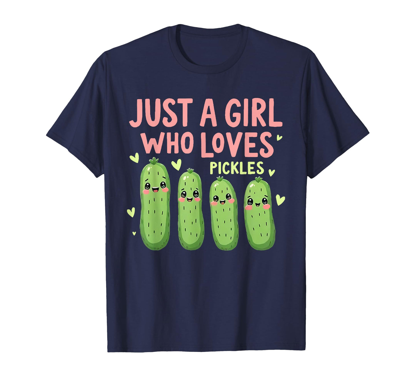 Just A Girl Who Loves Jesus and Pickles Christian Pickles T-Shirt