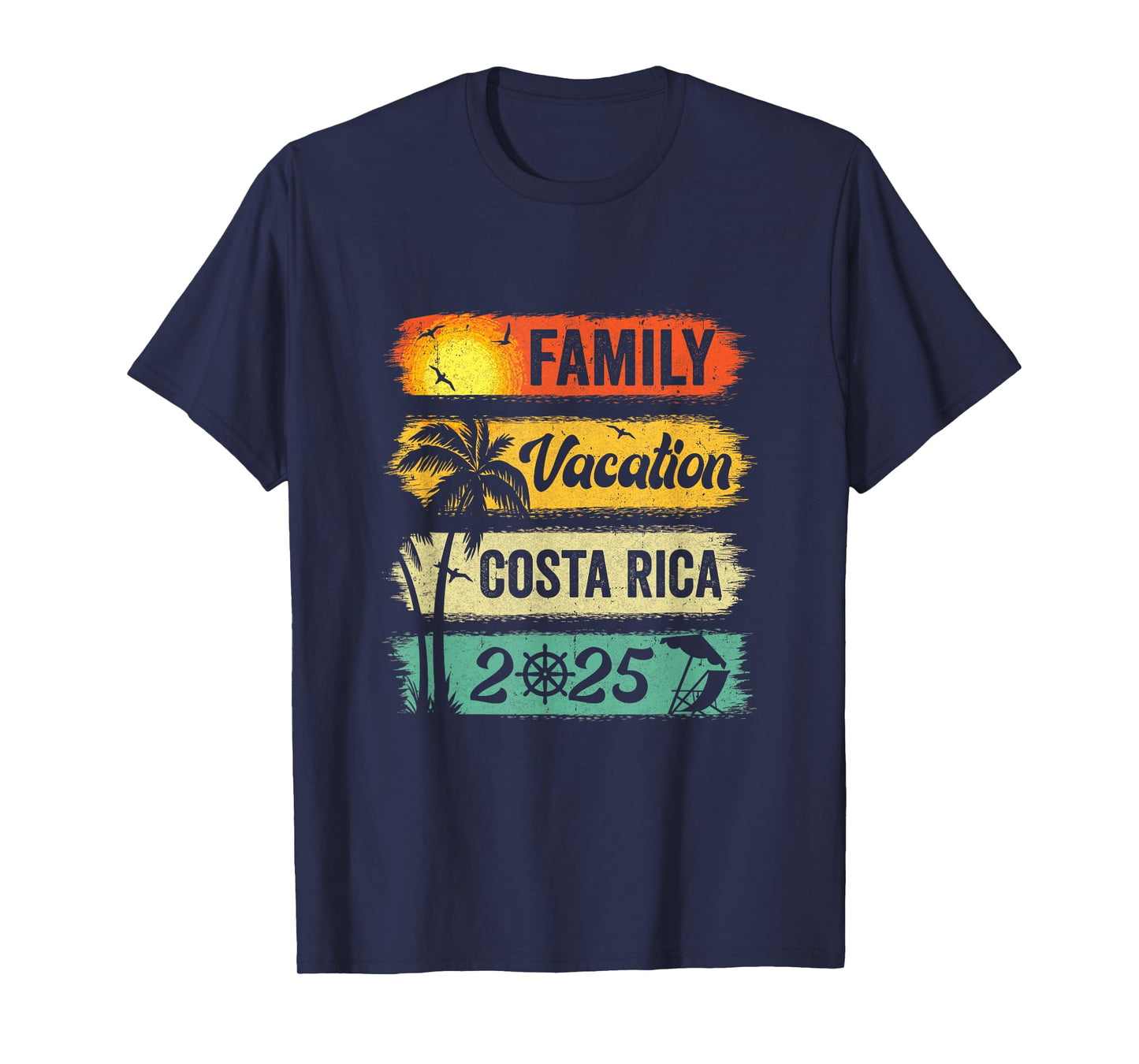Family Costa Rica Vacation 2025 Funny Matching Group Family T-Shirt