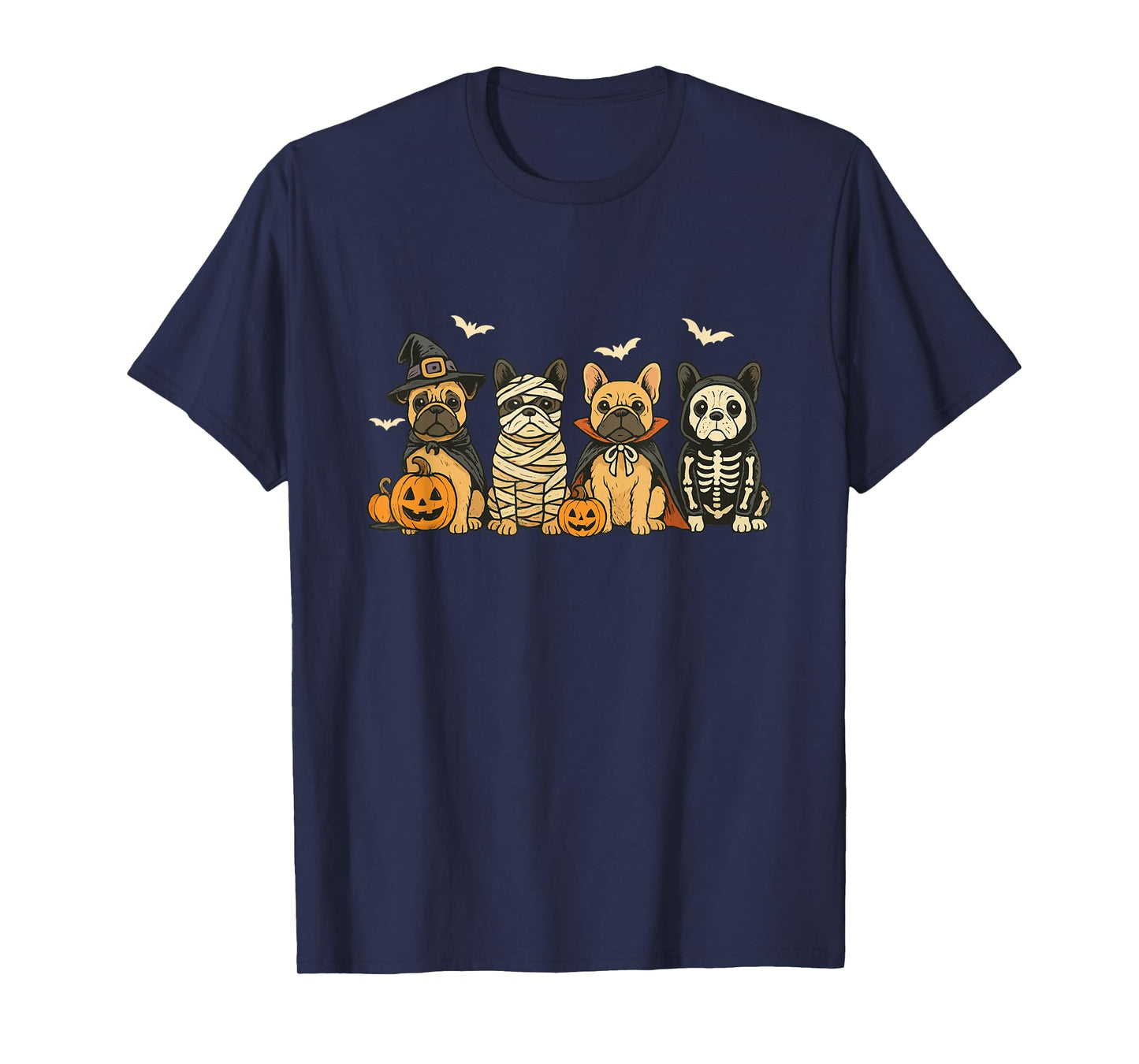 Mummy French Bulldog Halloween French Bulldog Witch Dog Mom T-Shirt